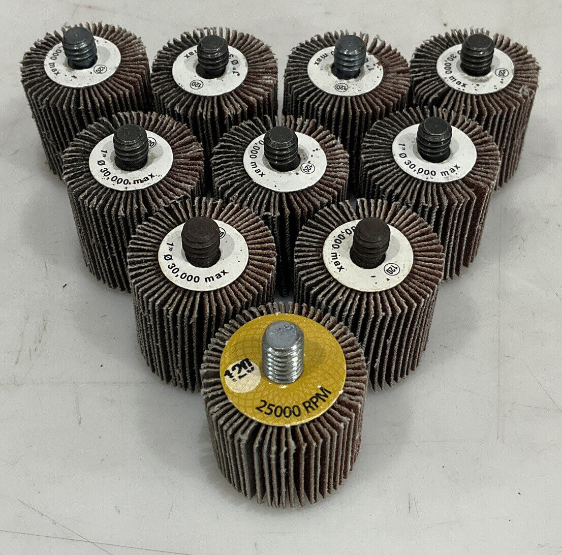 CGW 30.06.2015 ALUMINUM OXIDE FLAP WHEELS LOT OF 10 373