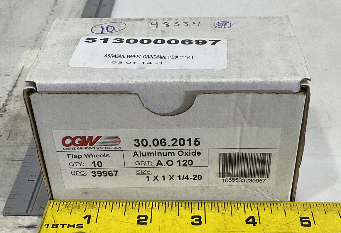 CGW 30.06.2015 ALUMINUM OXIDE FLAP WHEELS LOT OF 10 373