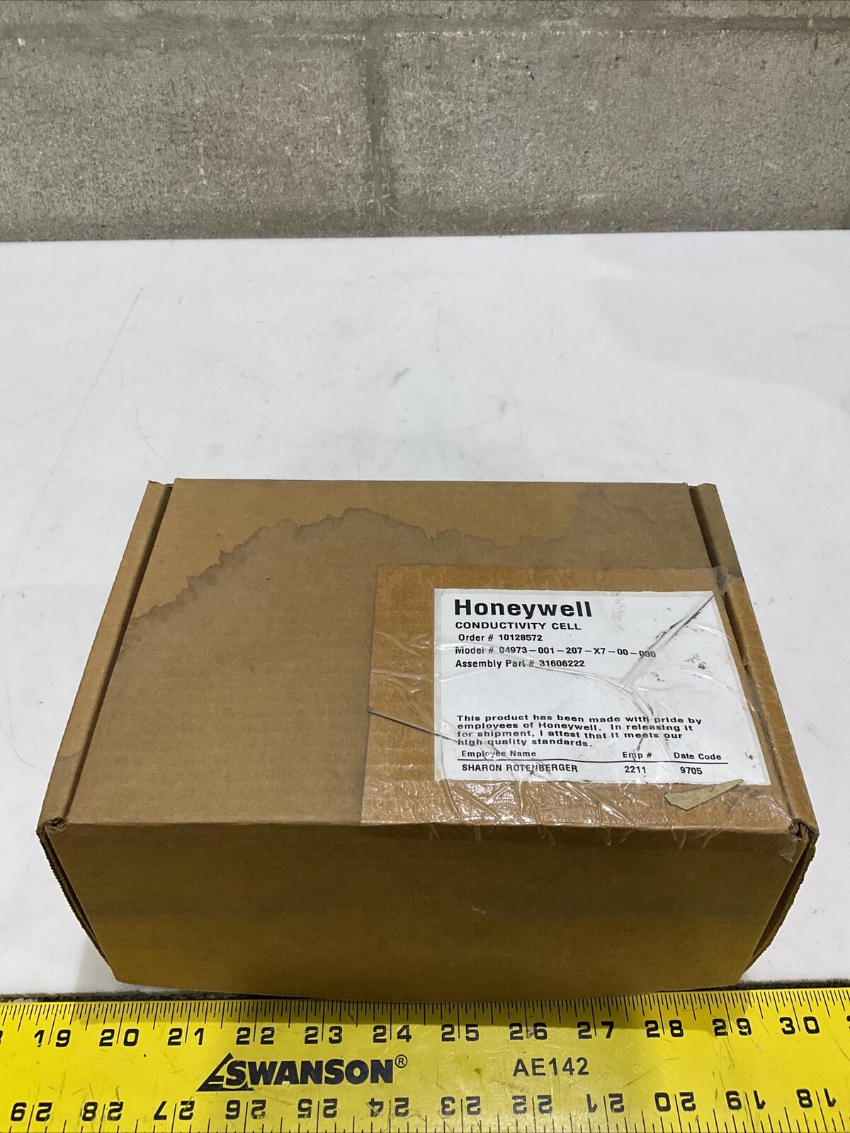 HONEYWELL 04973-001-207-X7-00-000 CONDUCTIVITY CELL 31606222 373