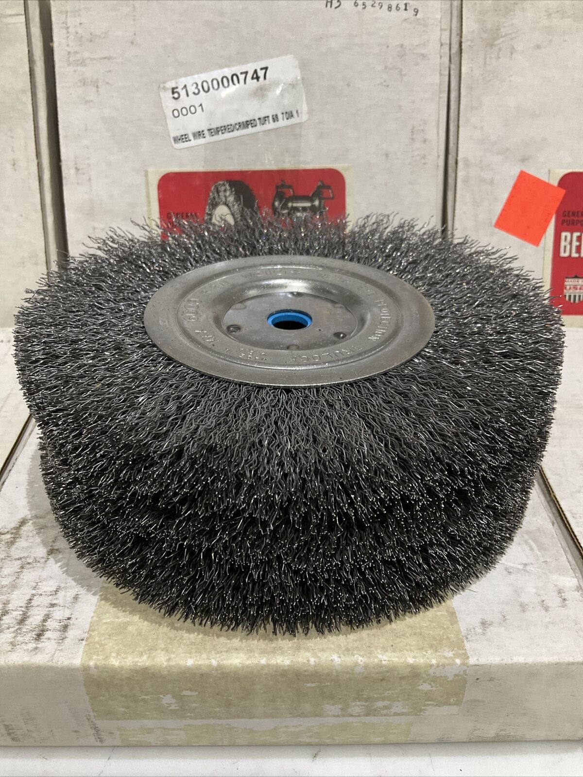 WEILER 02335 OM-7 BENCH GRINDER BRUSH 7” .014 1/2”-5/8” HOLE LOT OF 6373