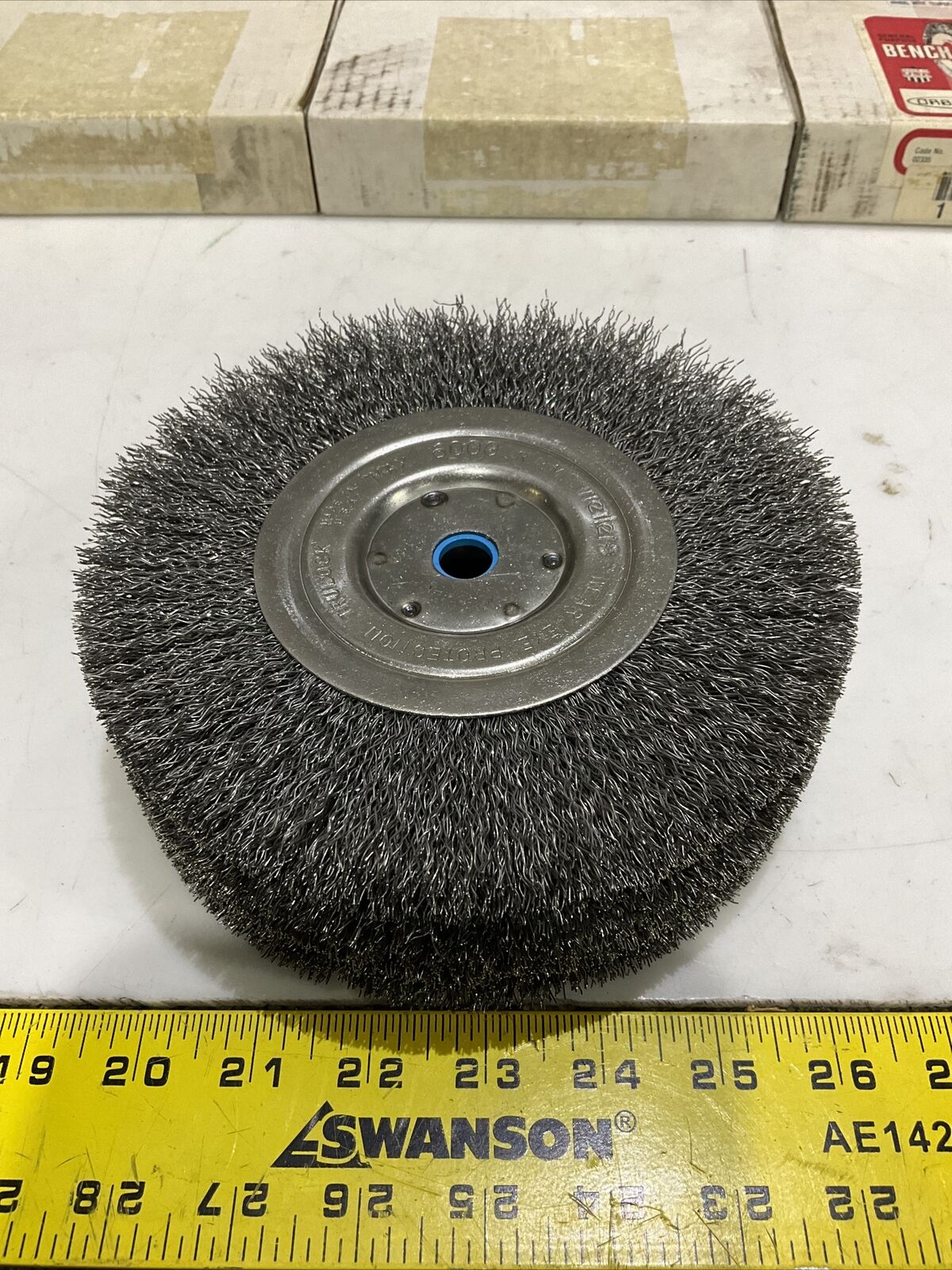 WEILER 02335 OM-7 BENCH GRINDER BRUSH 7” .014 1/2”-5/8” HOLE LOT OF 6373