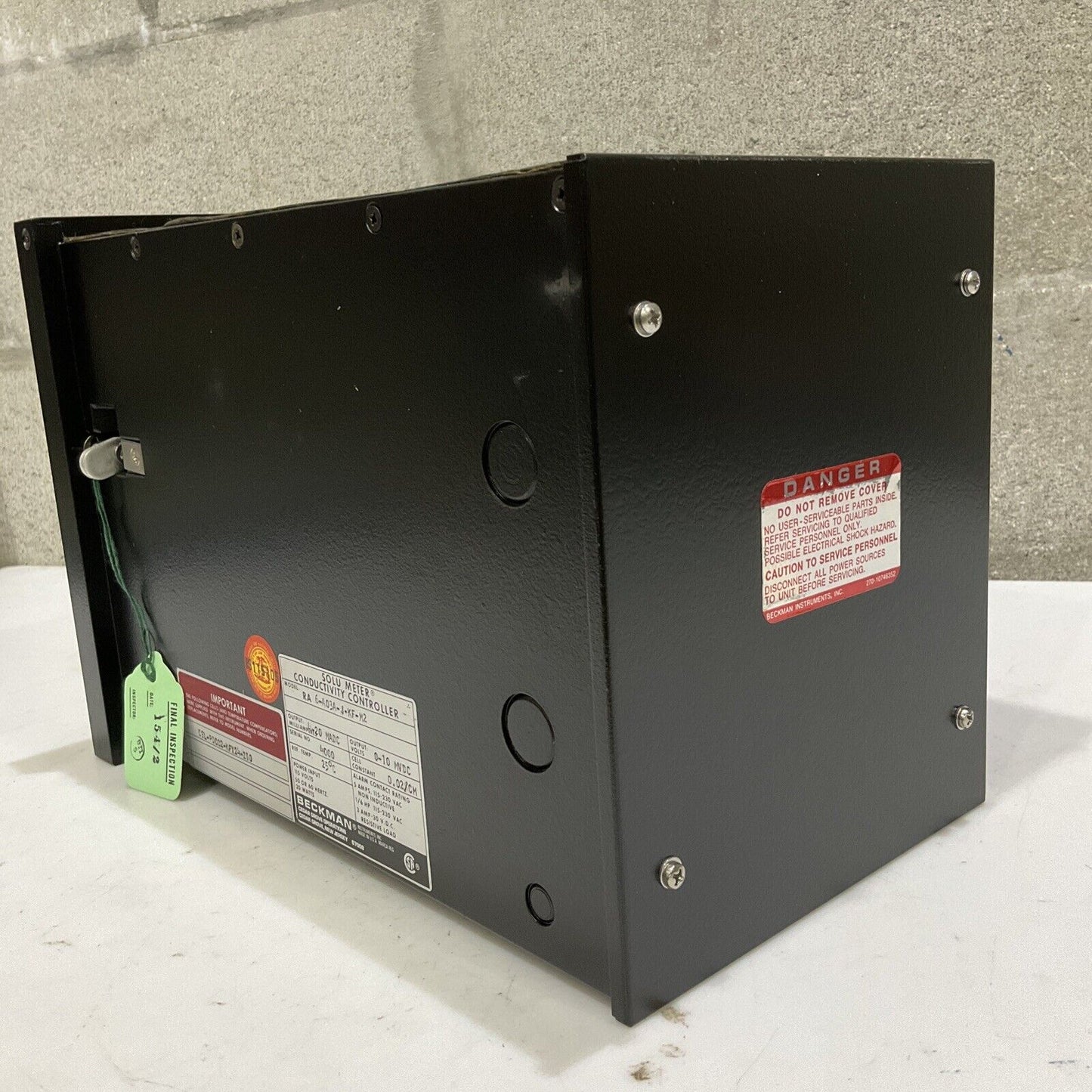 BECKMAN RA-6 RA6-A03A-J-KF-M2 SOLU METER CONDUCTIVITY CONTROLLER 373