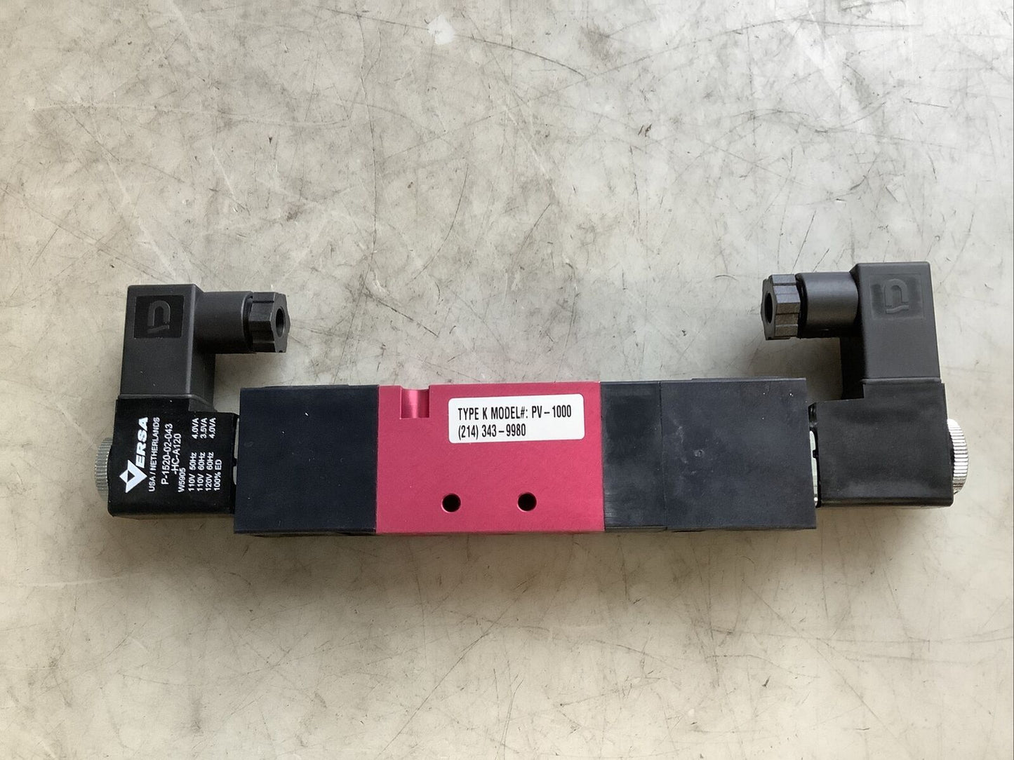 K-TORK TYPE K PV-1000 VERSA SOLENOID 476