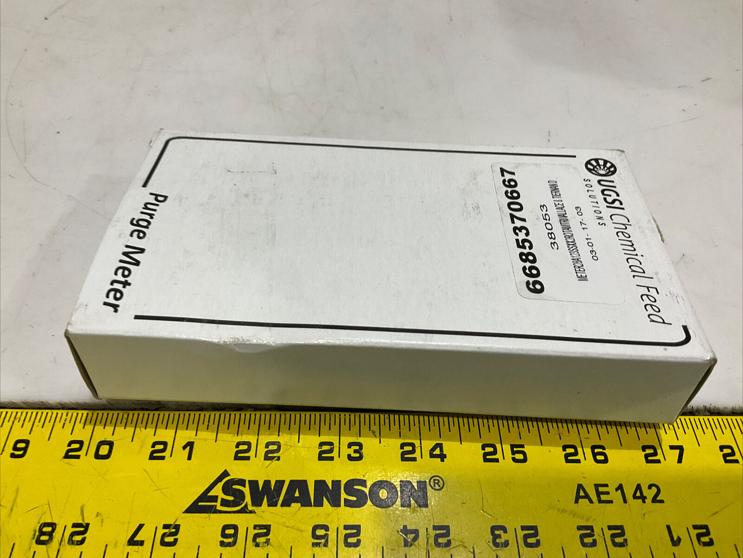 UGSI CHEMICAL FEED 3560-1 28A123SSXX2X PURGE METER 373