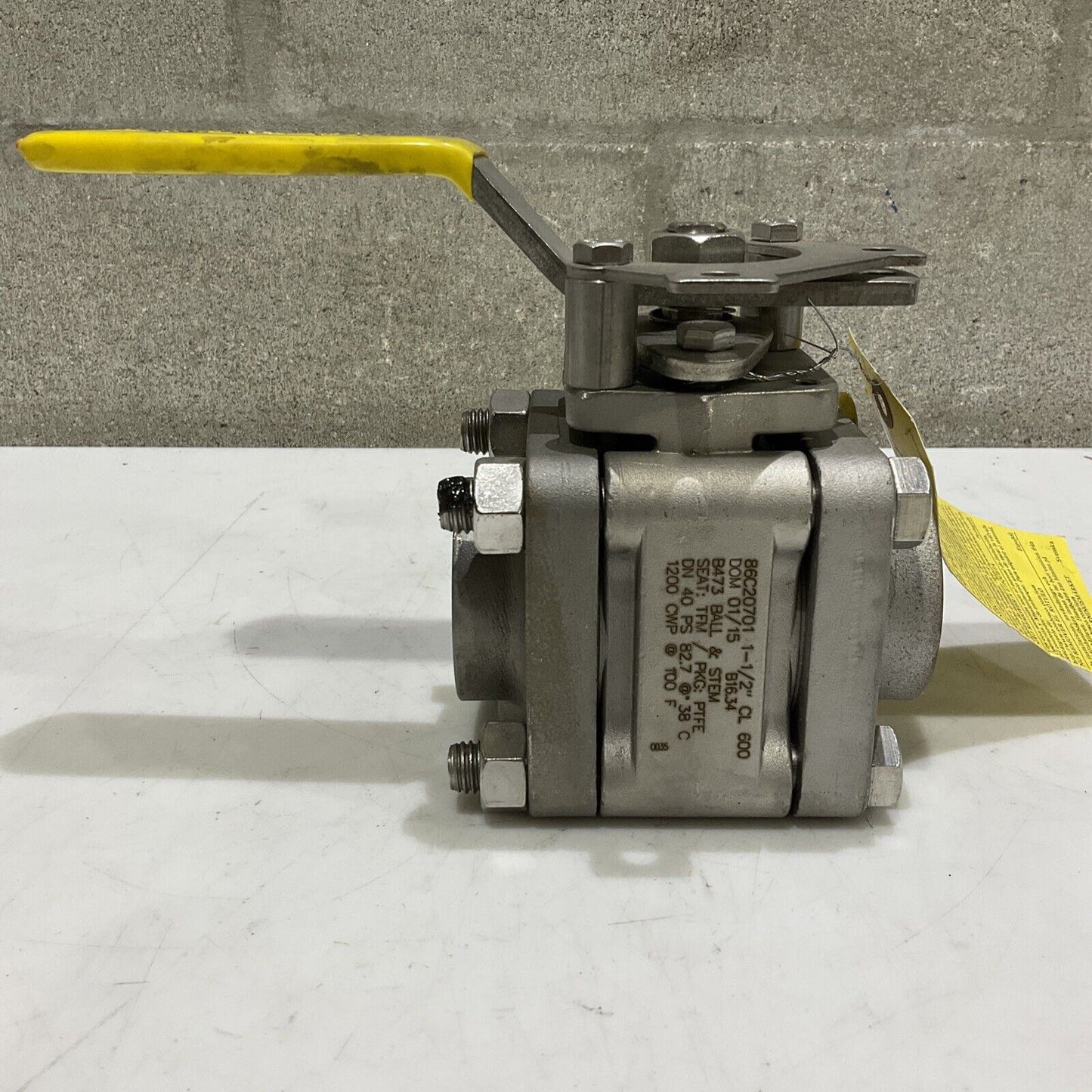APOLLO 86C20701 B473 SOCKET WELD BALL & STEAM VALVE 600 CL B16.34 1-1/2” 373