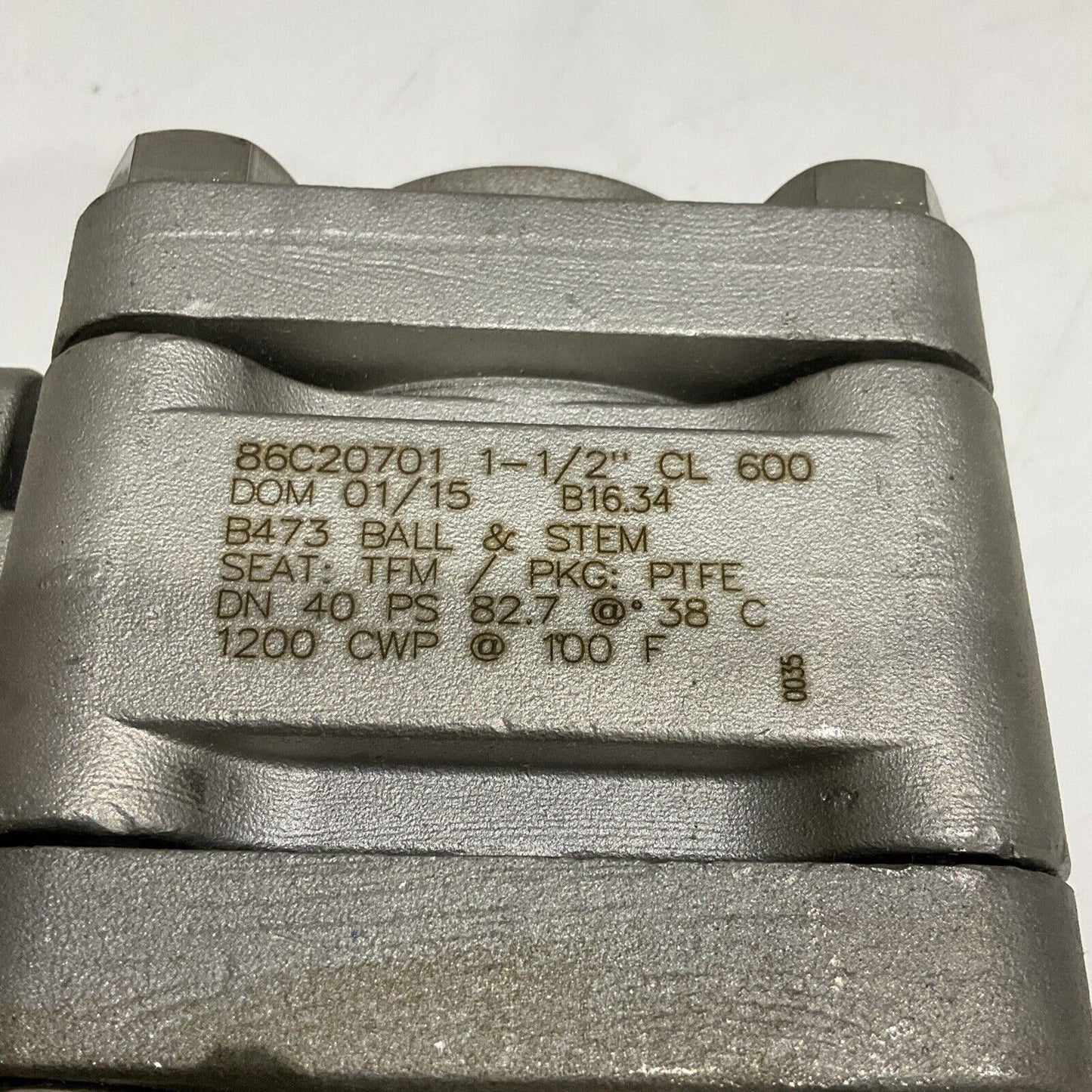 APOLLO 86C20701 B473 SOCKET WELD BALL & STEAM VALVE 600 CL B16.34 1-1/2” 373
