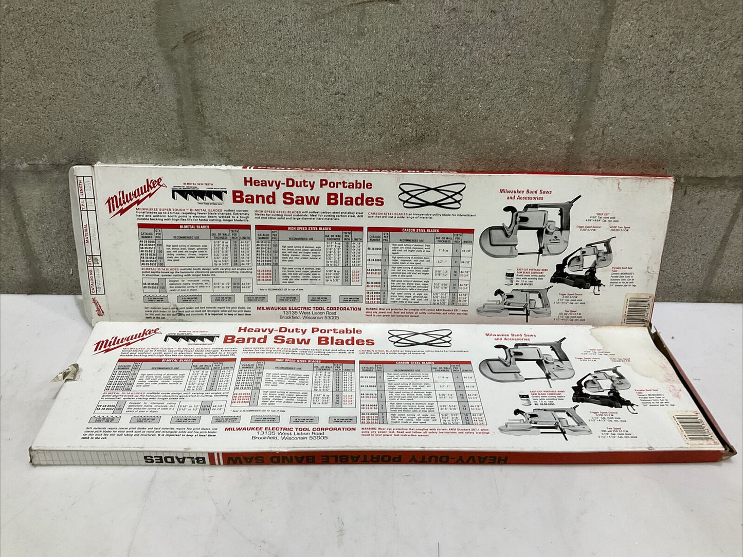 MILWAUKEE 48-39-0150 BAND SAW BLADE 3PK 53-3/4” X 1/2” X .020 LOT OF 2 373