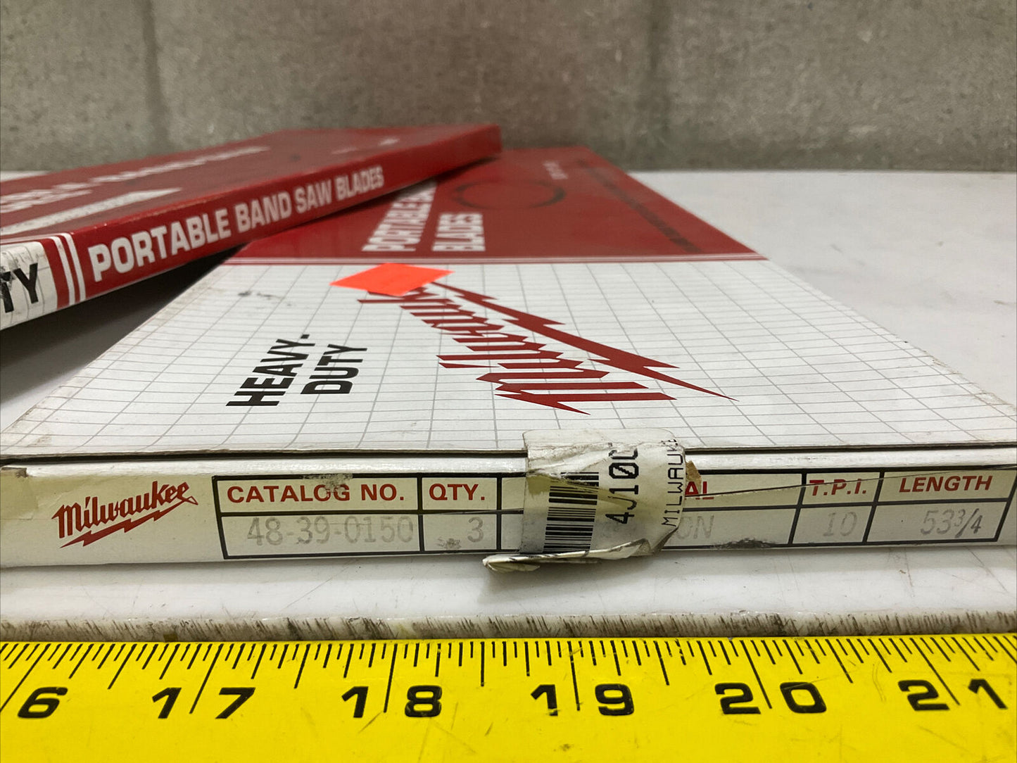 MILWAUKEE 48-39-0150 BAND SAW BLADE 3PK 53-3/4” X 1/2” X .020 LOT OF 2 373