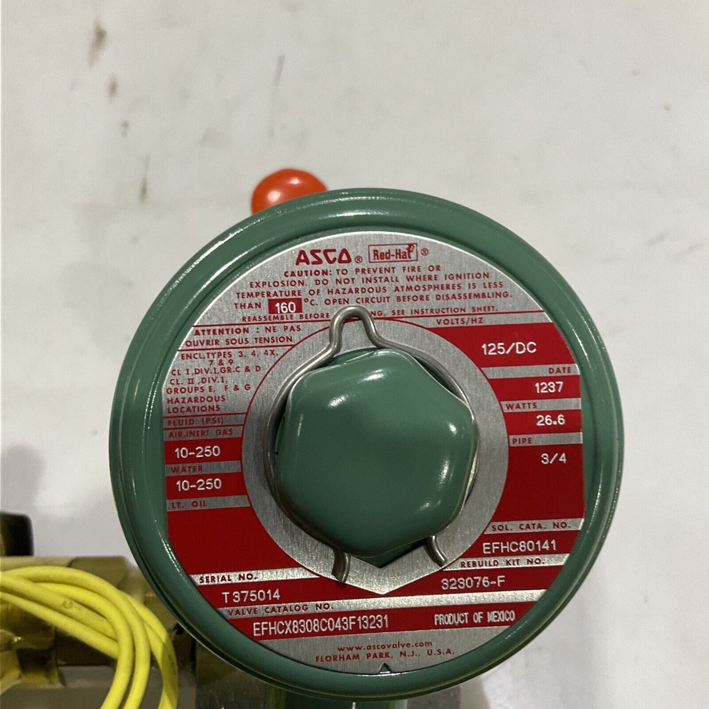 ASCO EFHCX8308C043F13231 SOLENOID VALVE 3-WAY 373