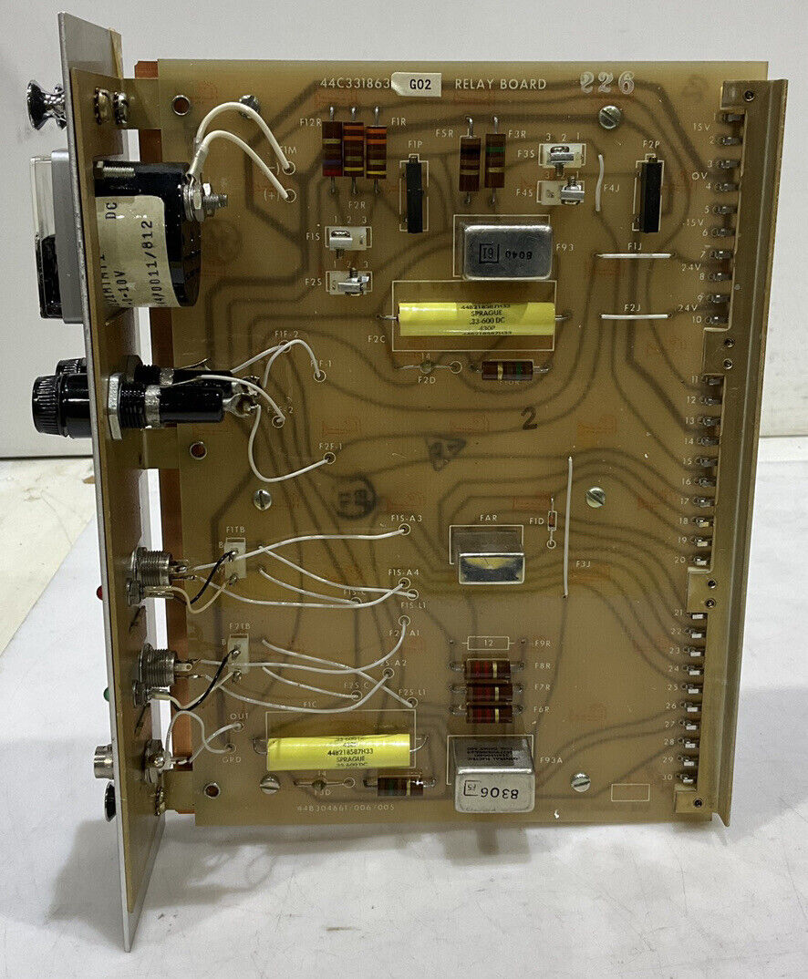 GENERAL ELECTRIC 44C331863G02 RELAY BOARD OUTPUT REGULATOR 373