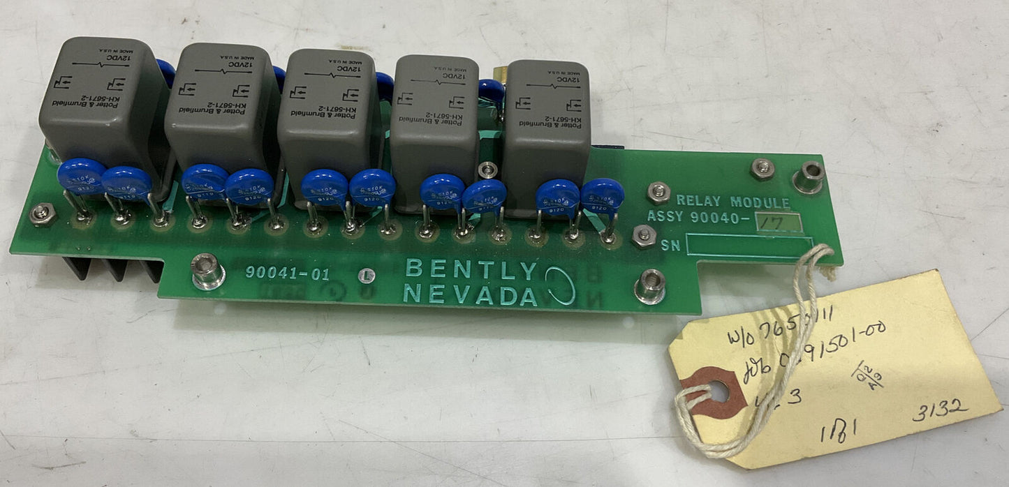 BENTLY NEVADA ASSY 90040-17 RELAY MODULE 373