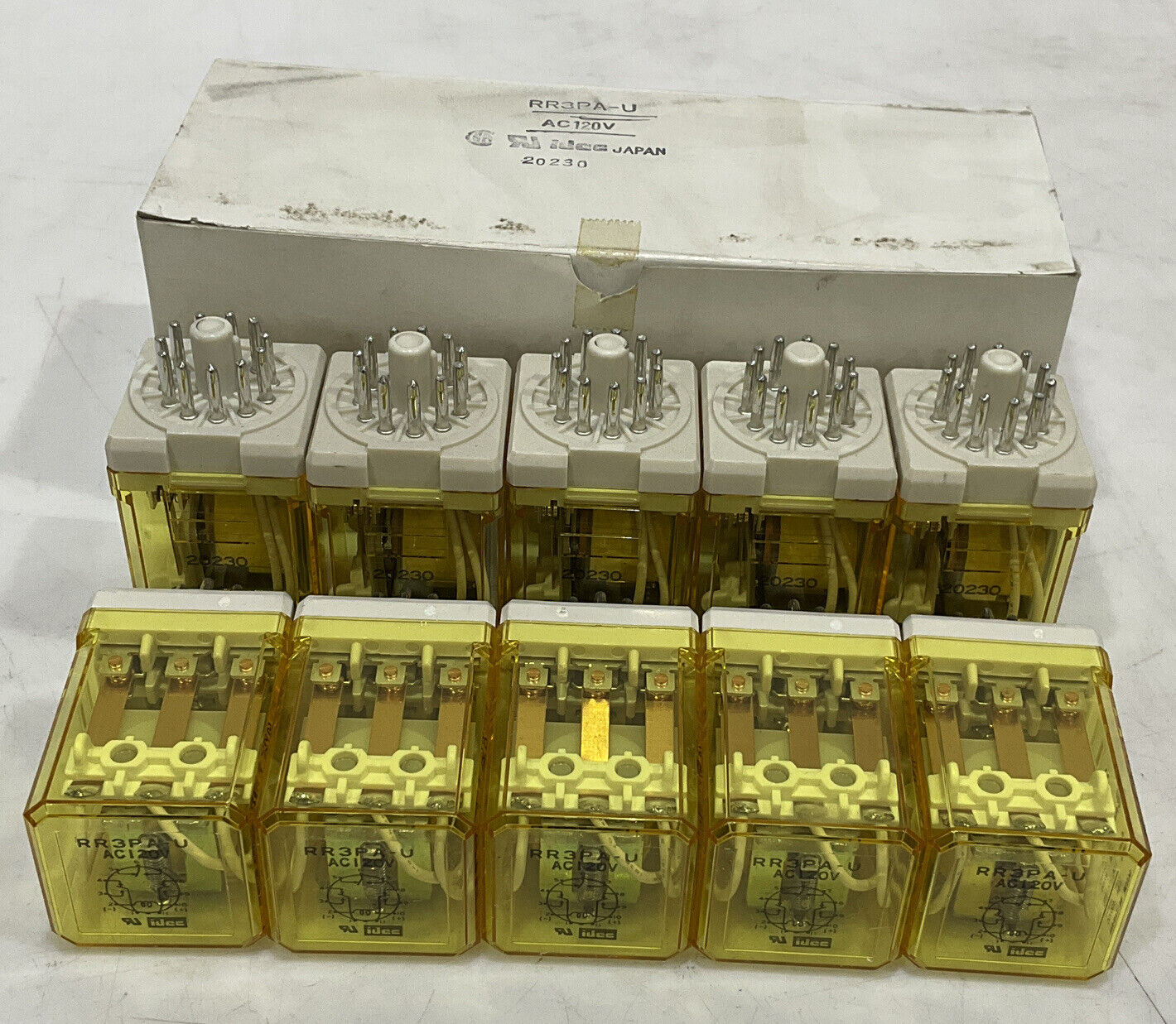 IUCC RR3PA-U AC120V 20230 RELAY LOT OF 10 373