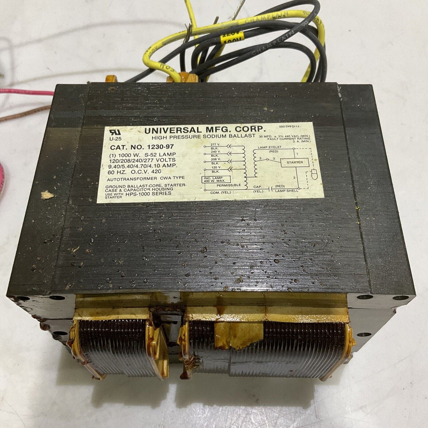 UNIVERSAL 1230-97 H.I.D REPLACEMENT KIT 1000 W 60 HZ 277 V 373