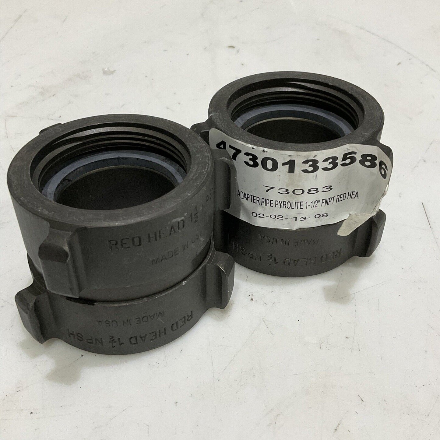 RED HEAD RH-35-25X25 PYROLITE DOUBLE SWIVEL ADAPTER 1-1/2” LOT OF 2 373