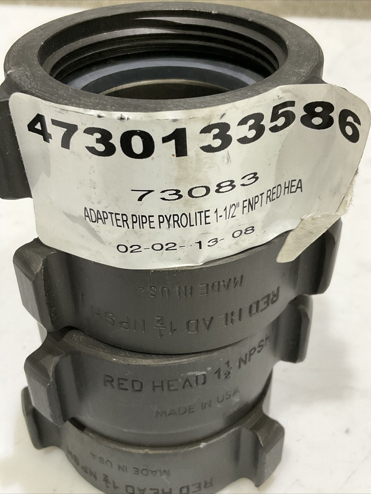RED HEAD RH-35-25X25 PYROLITE DOUBLE SWIVEL ADAPTER 1-1/2” LOT OF 2 373