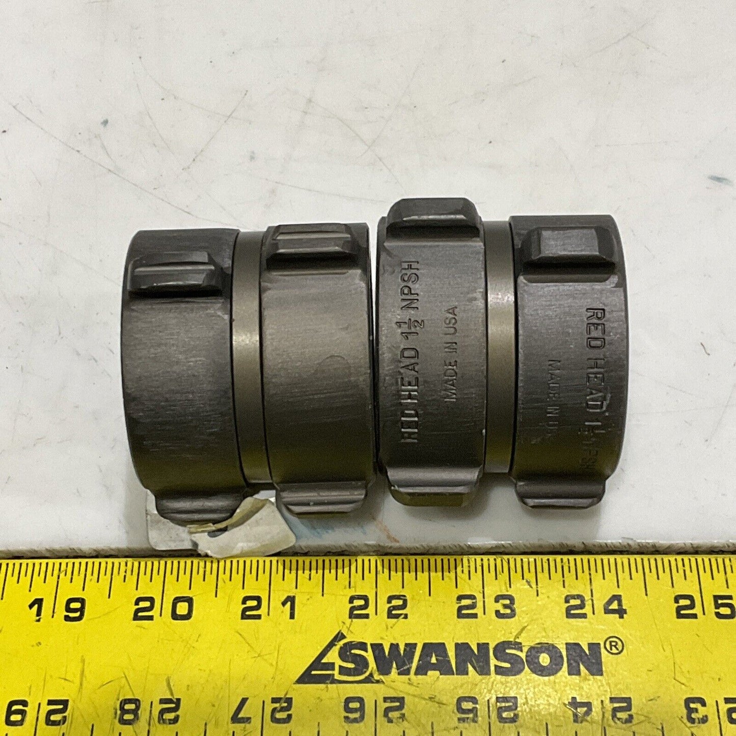 RED HEAD RH-35-25X25 PYROLITE DOUBLE SWIVEL ADAPTER 1-1/2” LOT OF 2 373