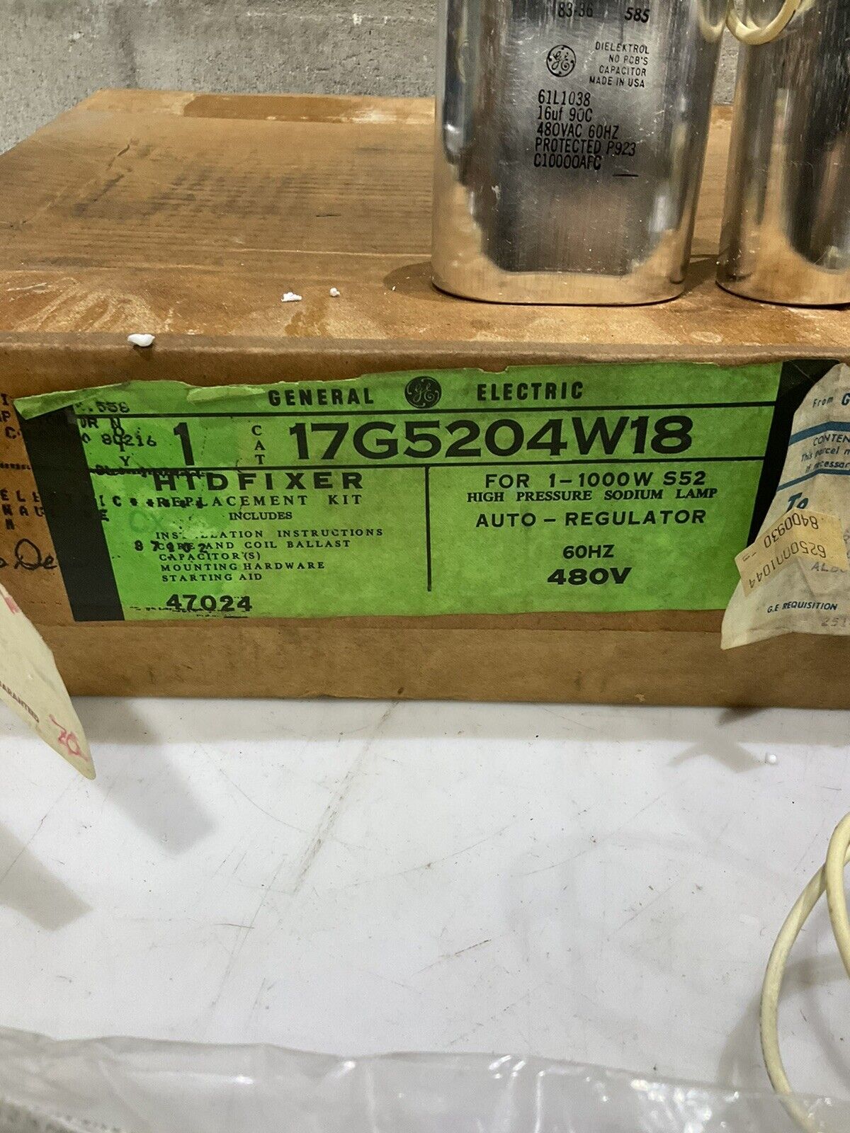 GENERAL ELECTRIC 17G5204W18 GEH-42478 HID REPLACEMENT KIT 373