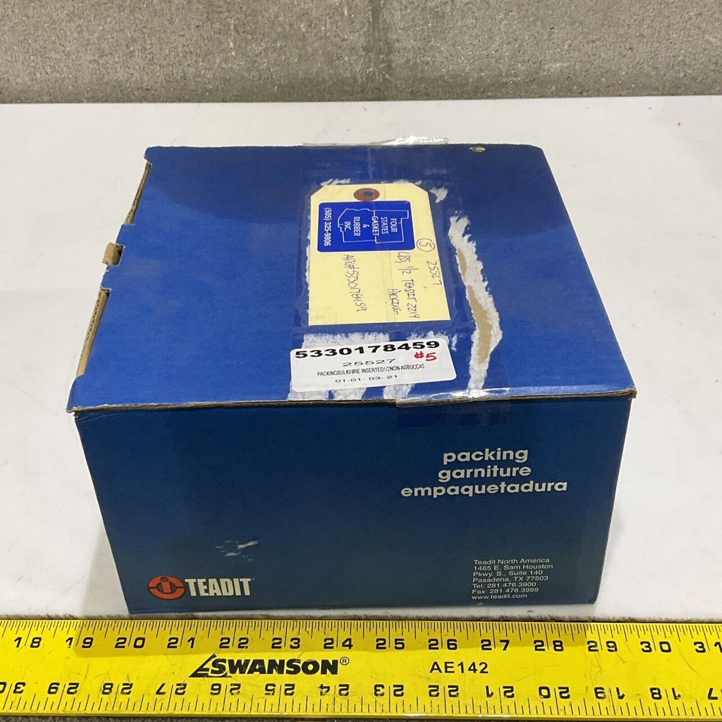 TEADIT 2214 BULK PACKING 1/2” 5 LB 373