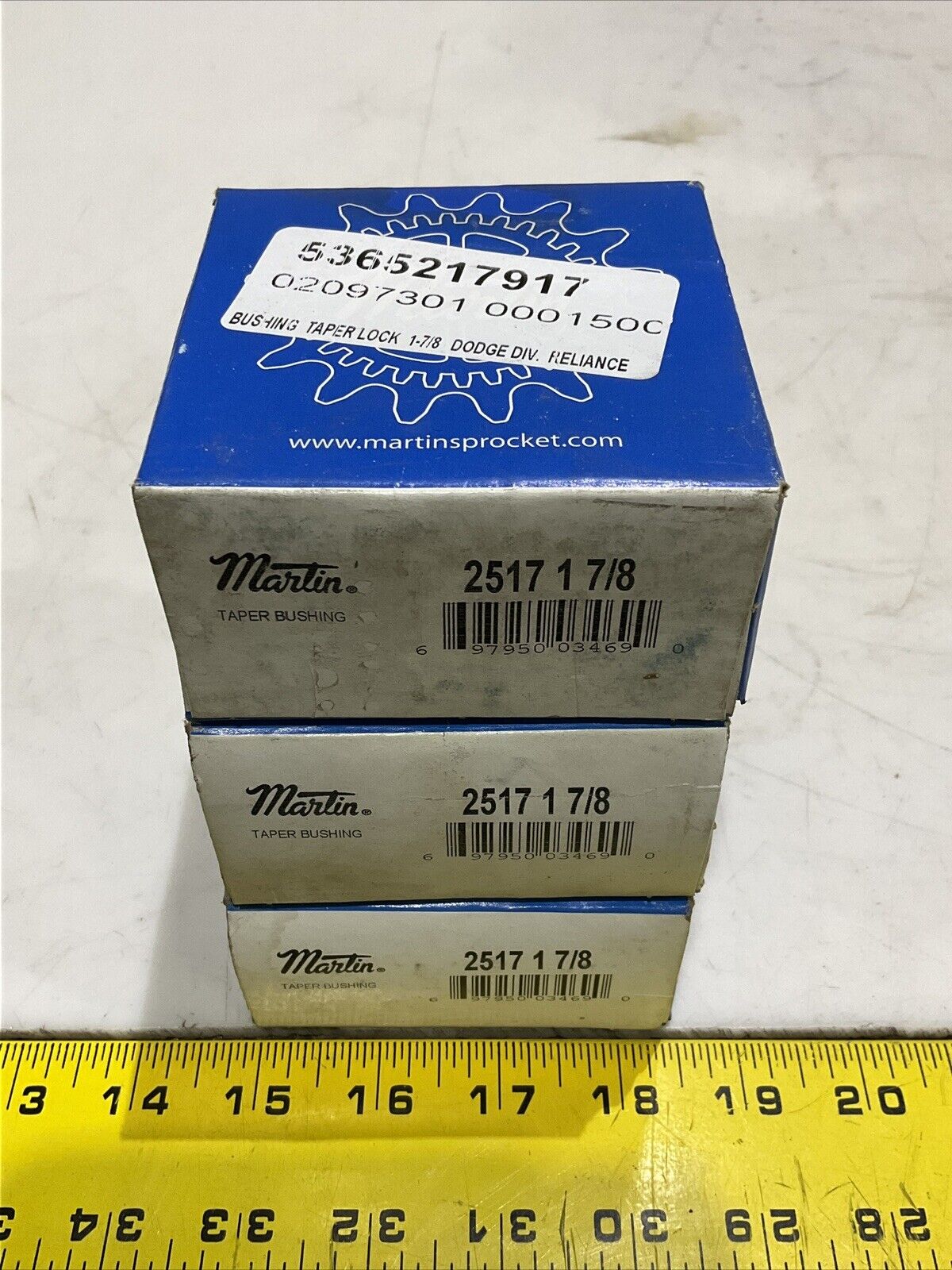 MARTIN 2517 1 7/8 TAPER LOCK BUSHING LOT OF 3 373