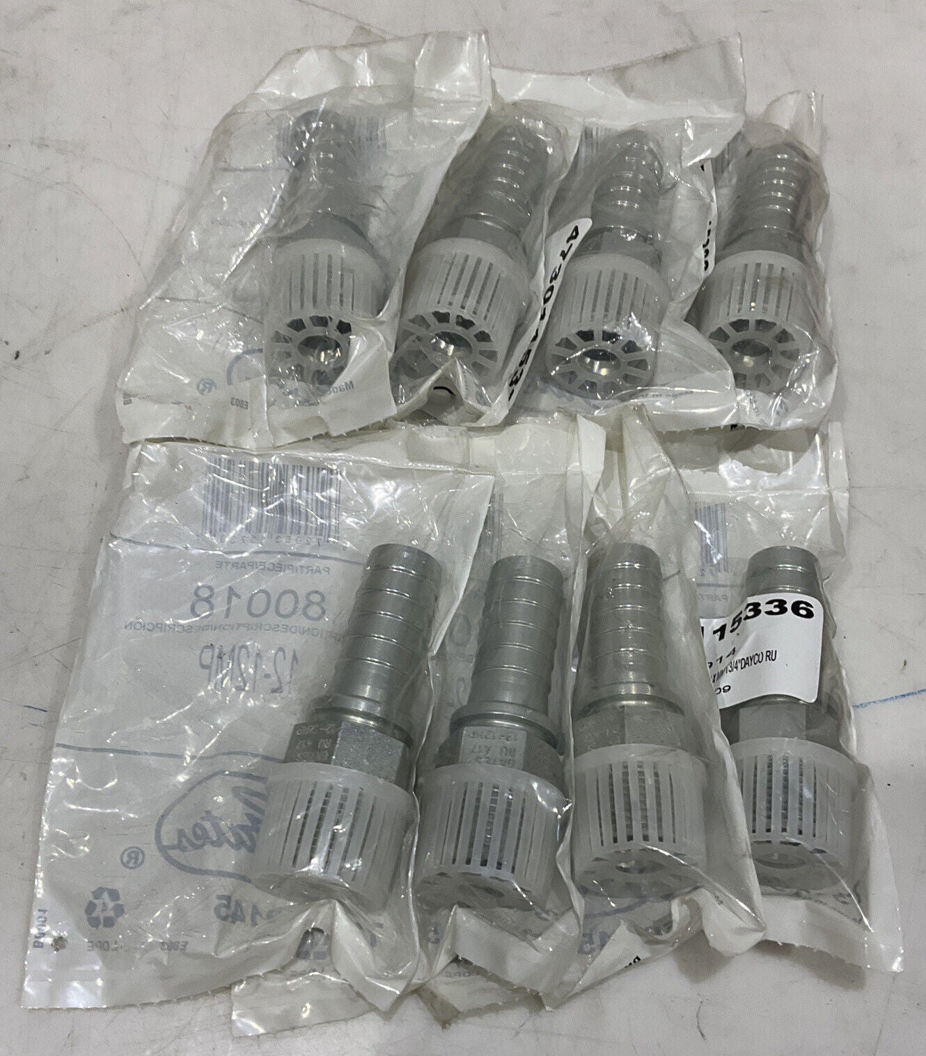 GATES 80018 12-12MP HOSE ADAPTER LOT OF 8 373