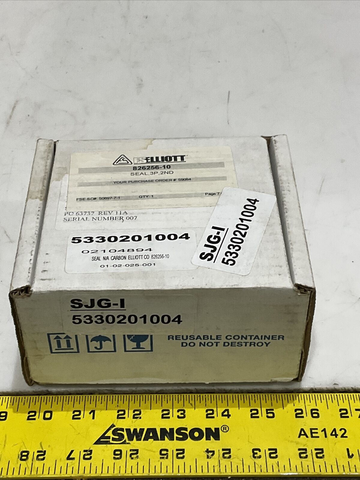 ELLIOTT 826256-10 SEAL 2ND 3P CARBON 373