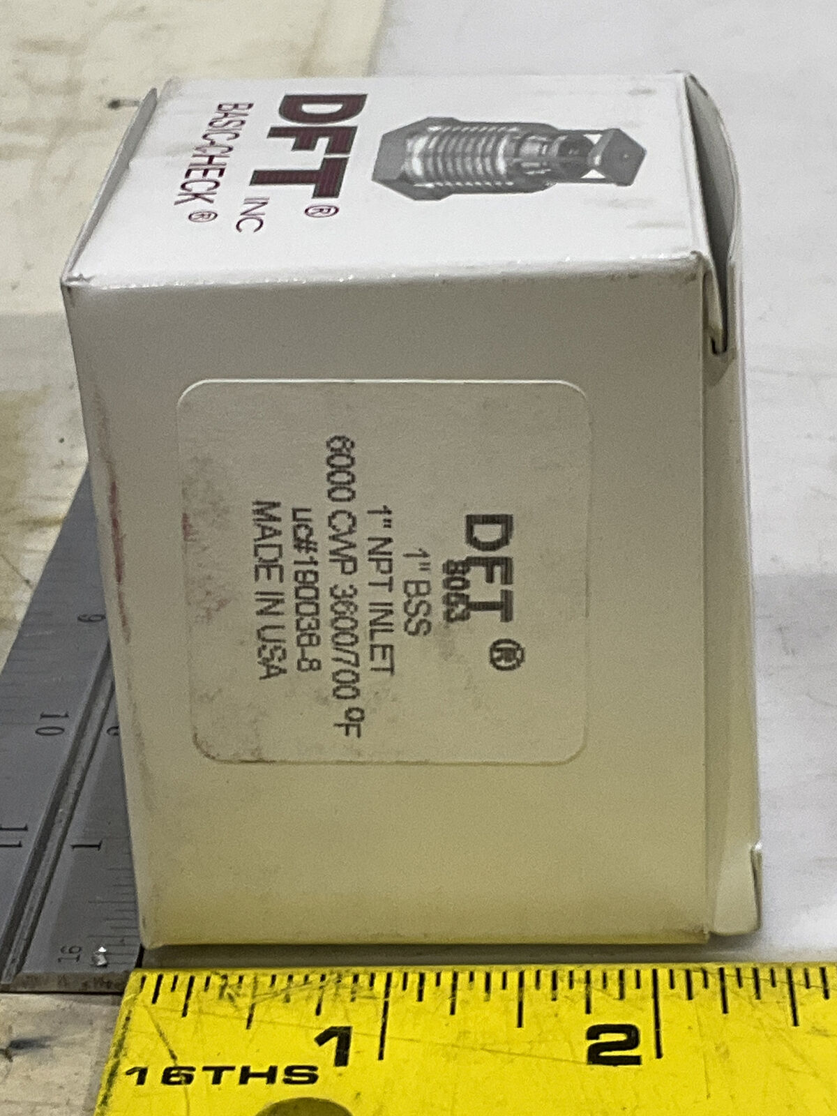 DFT 8063 MULTIPOSITIONAL CHECK VALVE UNIT 6000 WP 1” BSS 373