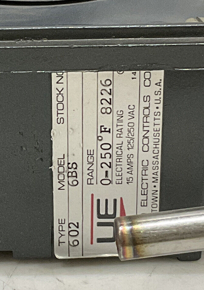 UNITED ELECTRIC MODEL 602 6BS 0-250 F TEMPERATURE CONTROLLER 373