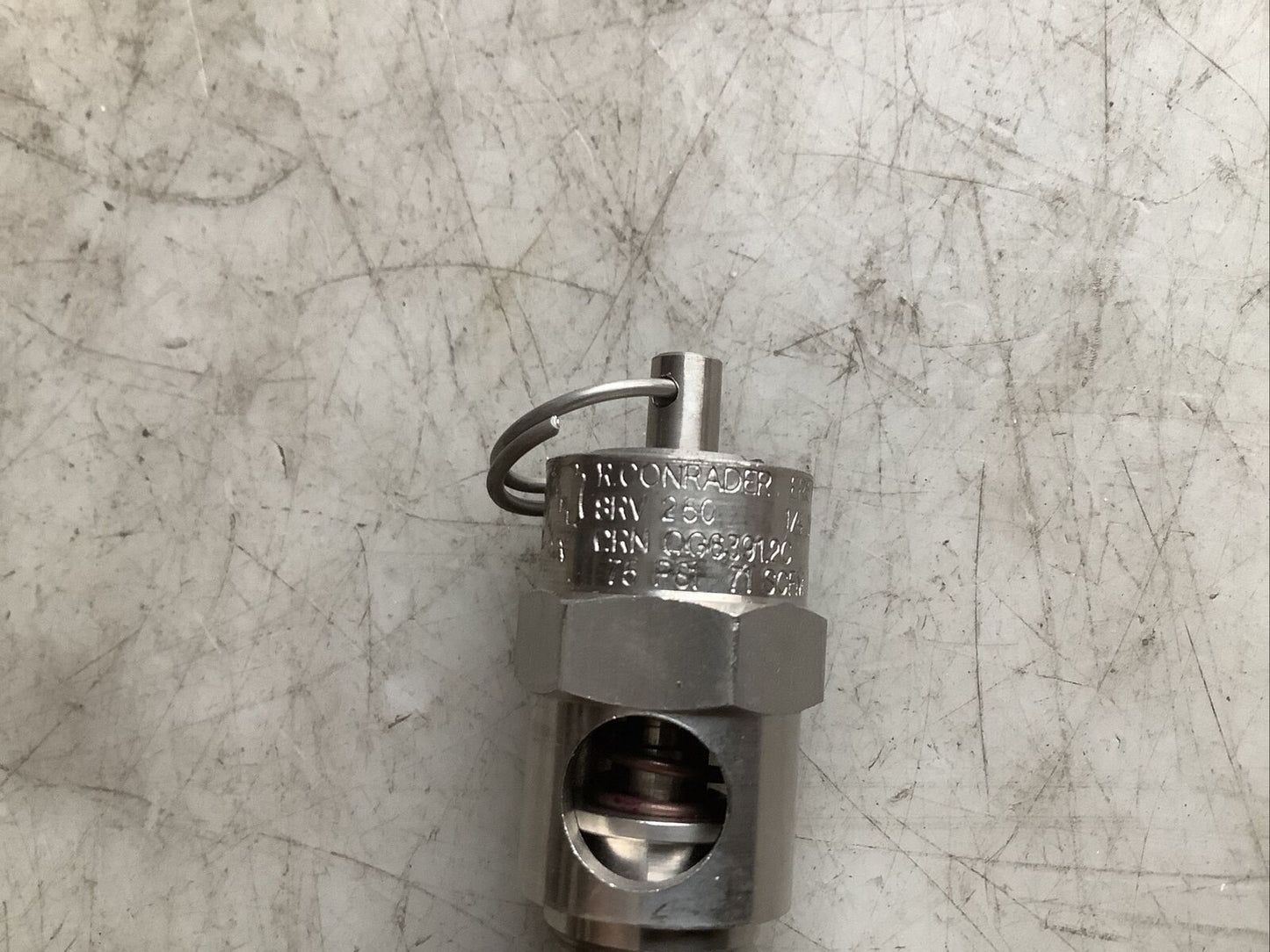 CONRADER SRV250-V-SS-075 AIR SAFETY VALVE 1/4IN NPT 75PSI SS 476