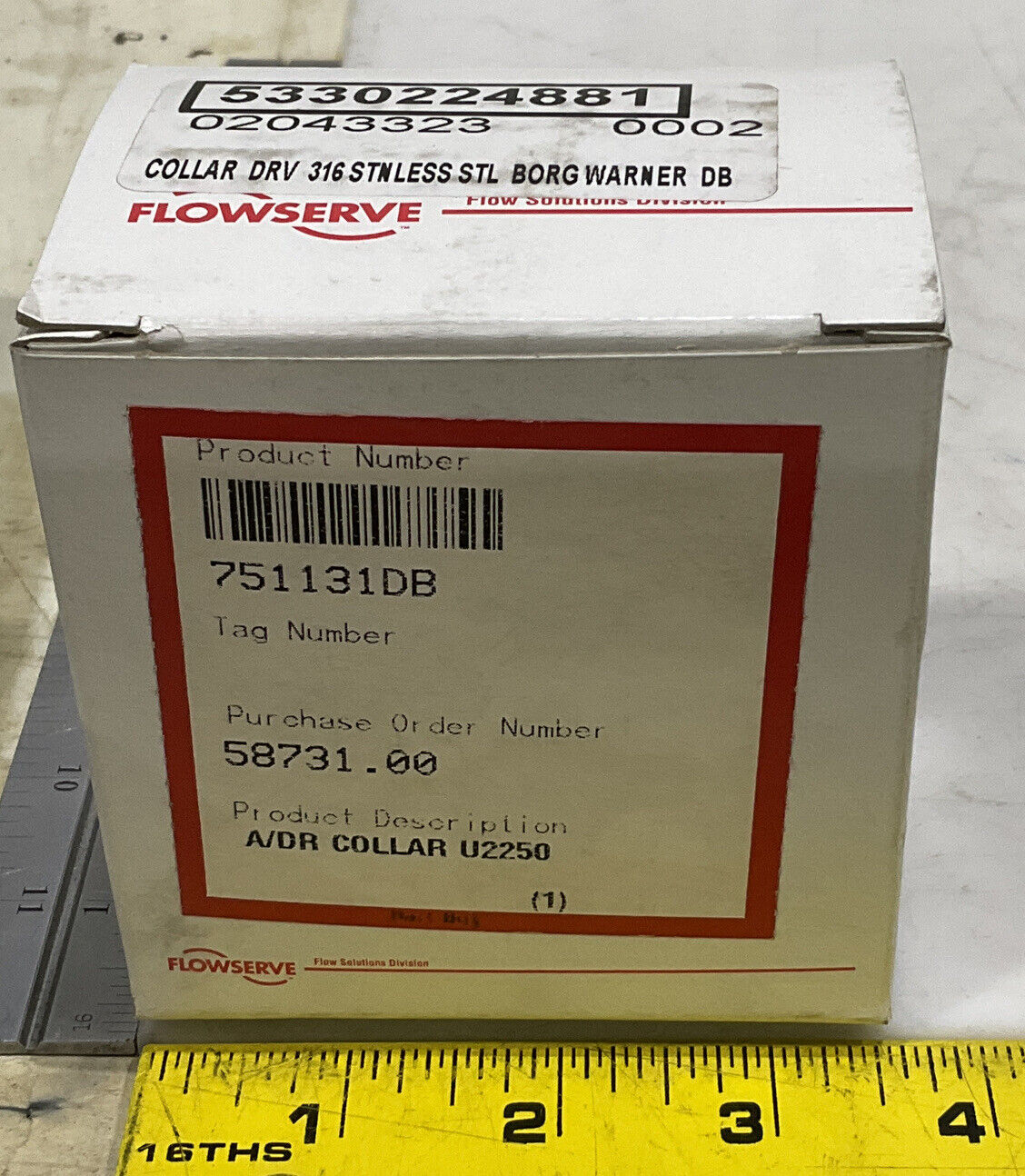 FLOWSERVE 751131DB A/DR COLLAR U2250 BORG WARNER COLLAR DRIVE 373