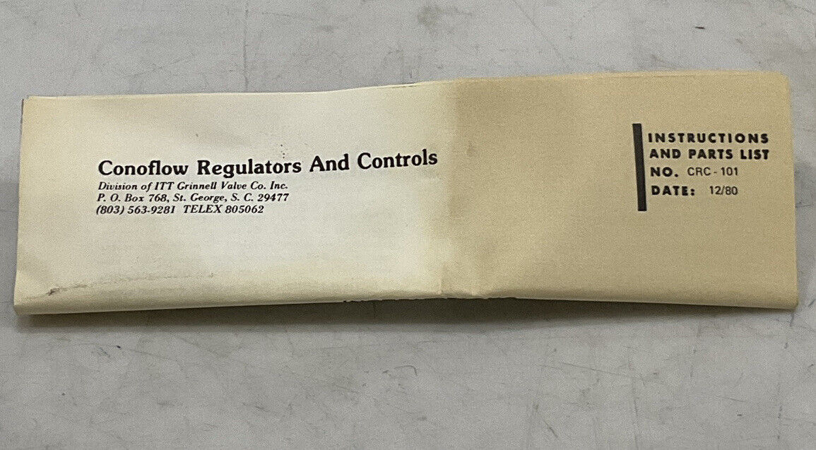 CONOFLOW COMMANDAIR 42-60 PSI PNEUMATIC VALVE POSITIONER 373