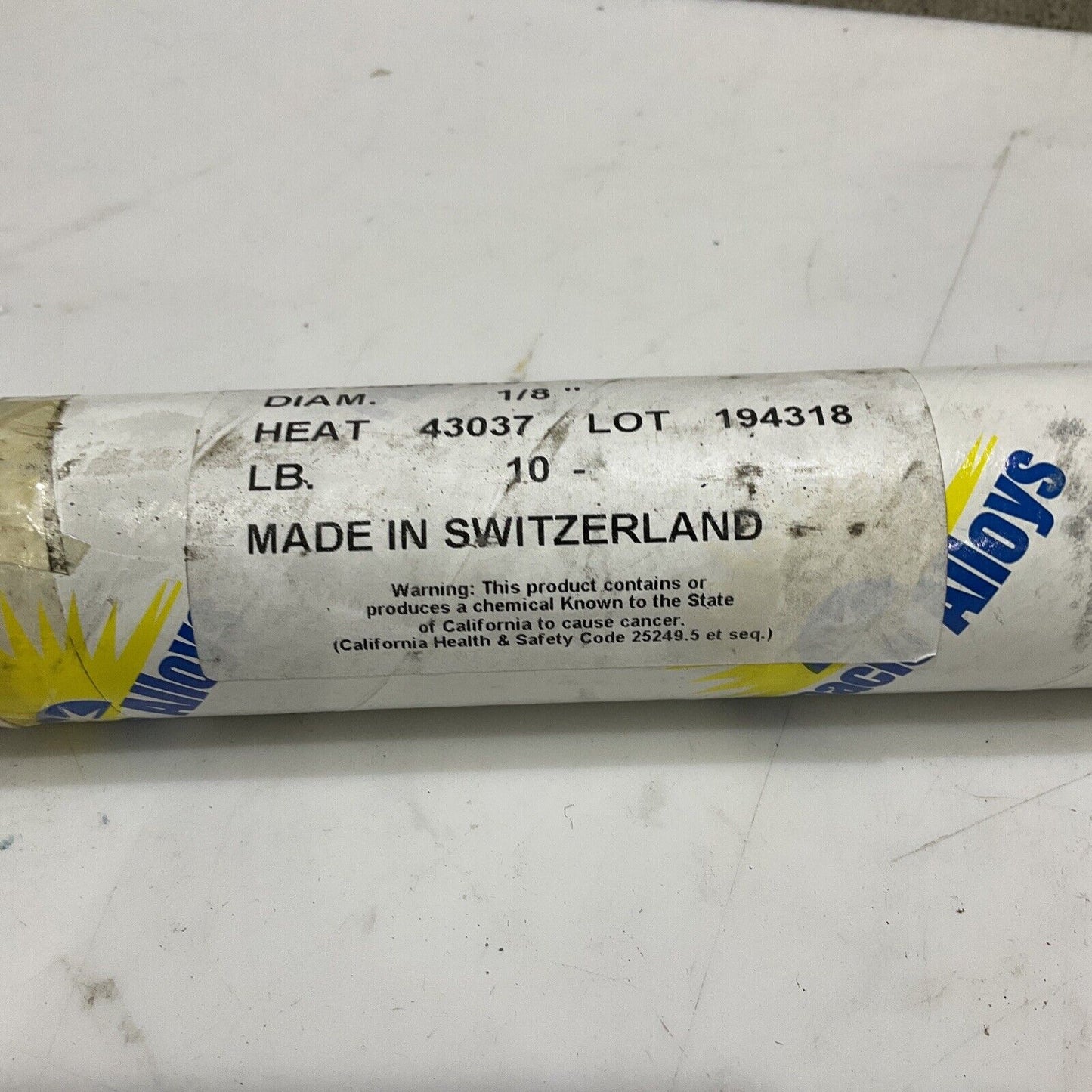 PINNACLE ALLOYS ER347 AWS/SFA 5.9 ELECTRODE WELDING RODS 1/8” 10 LB 373