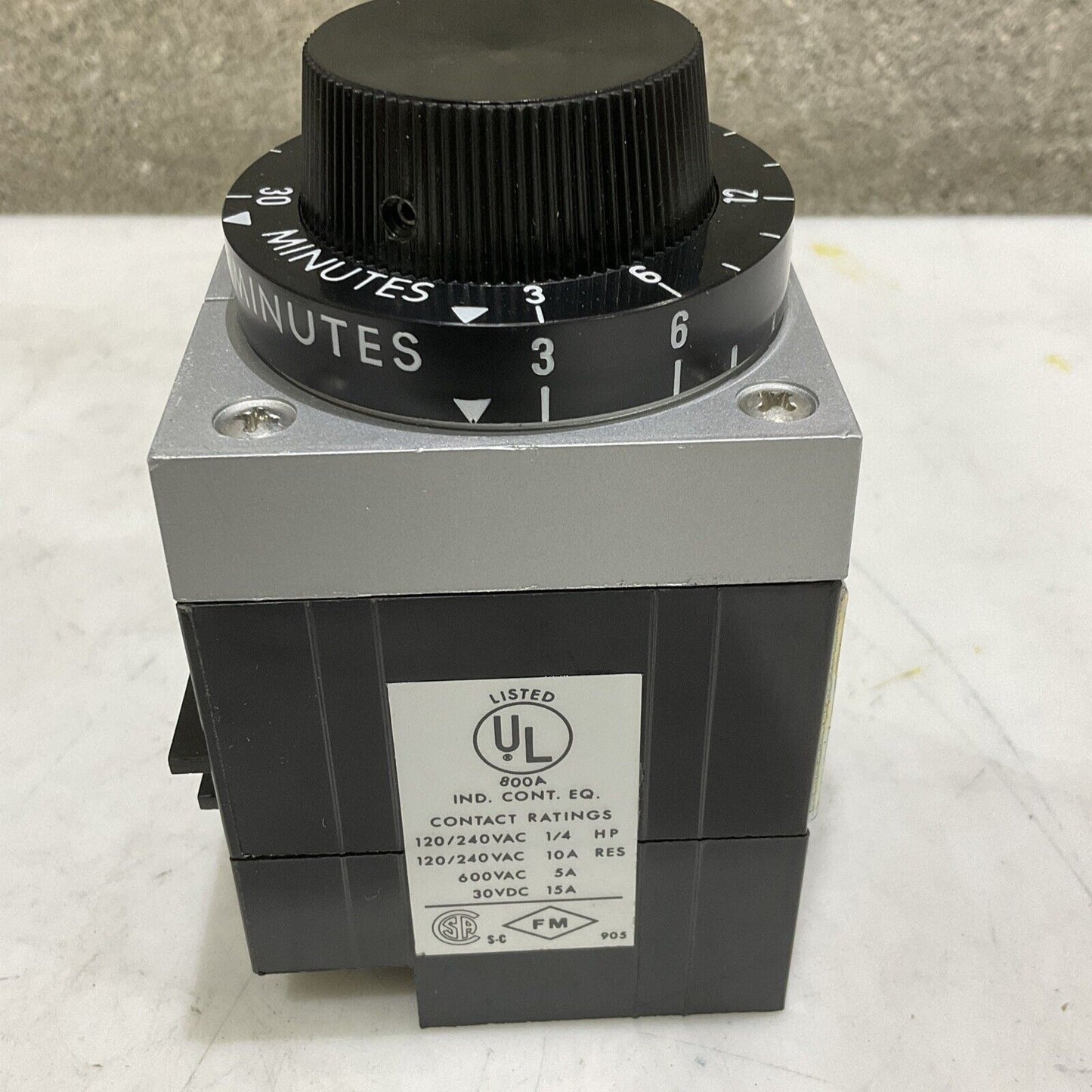 AGASTAT 7012AH COIL TIMING RELAY 120 V 60 HZ 3-30 MIN 373