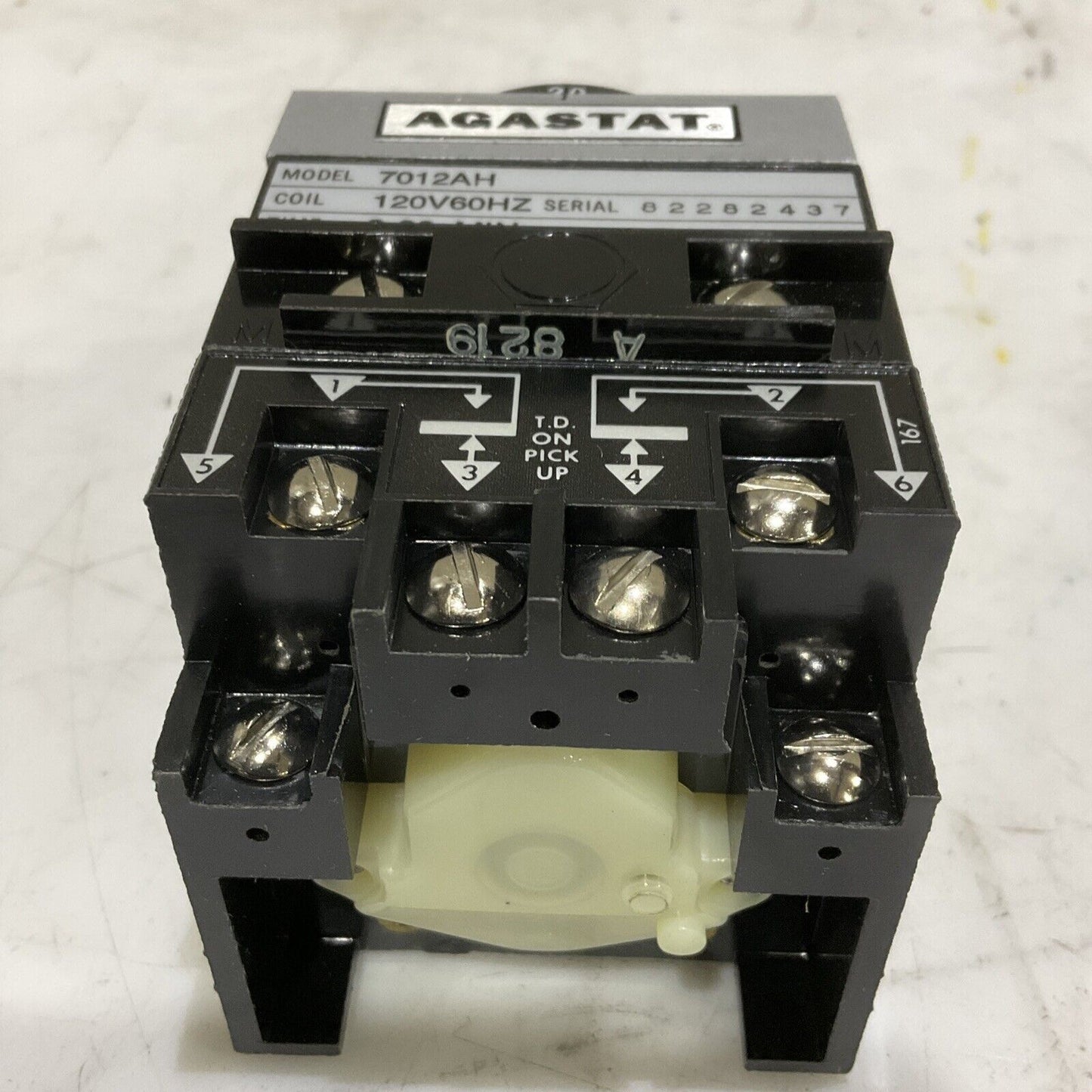 AGASTAT 7012AH COIL TIMING RELAY 120 V 60 HZ 3-30 MIN 373