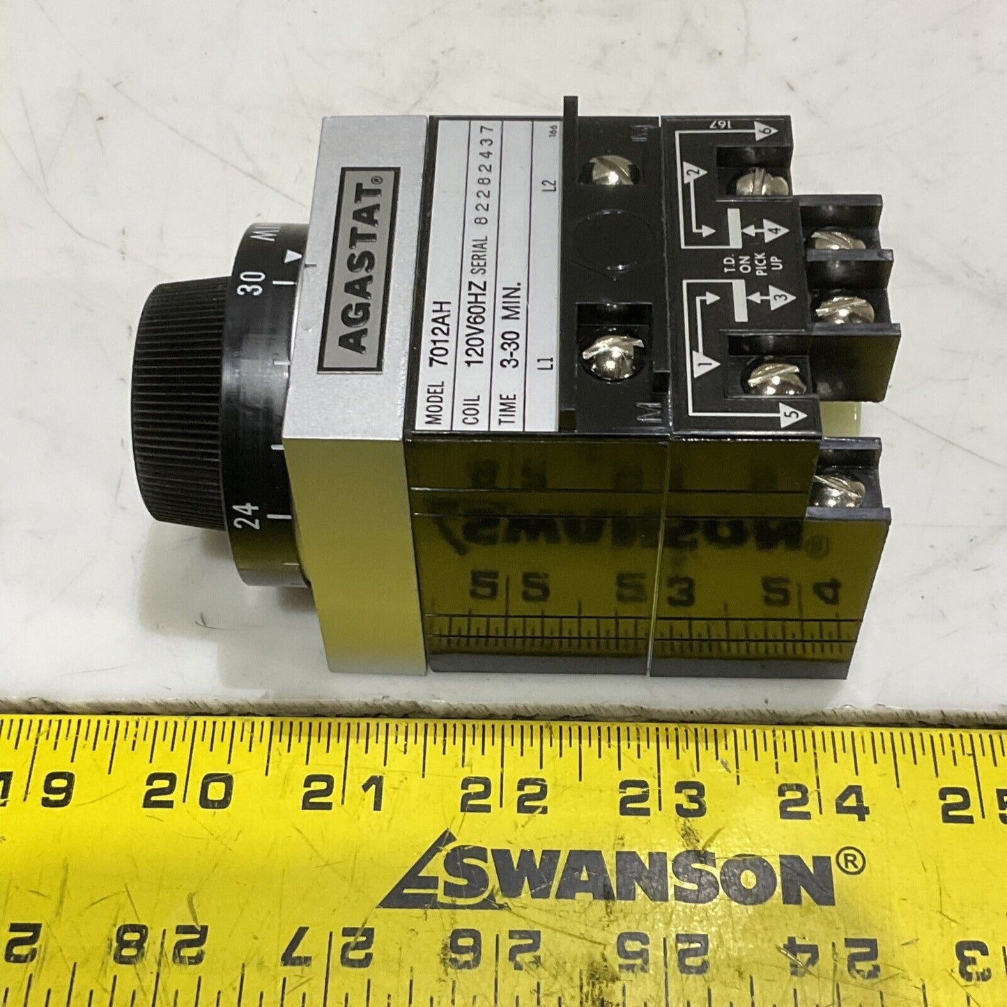 AGASTAT 7012AH COIL TIMING RELAY 120 V 60 HZ 3-30 MIN 373