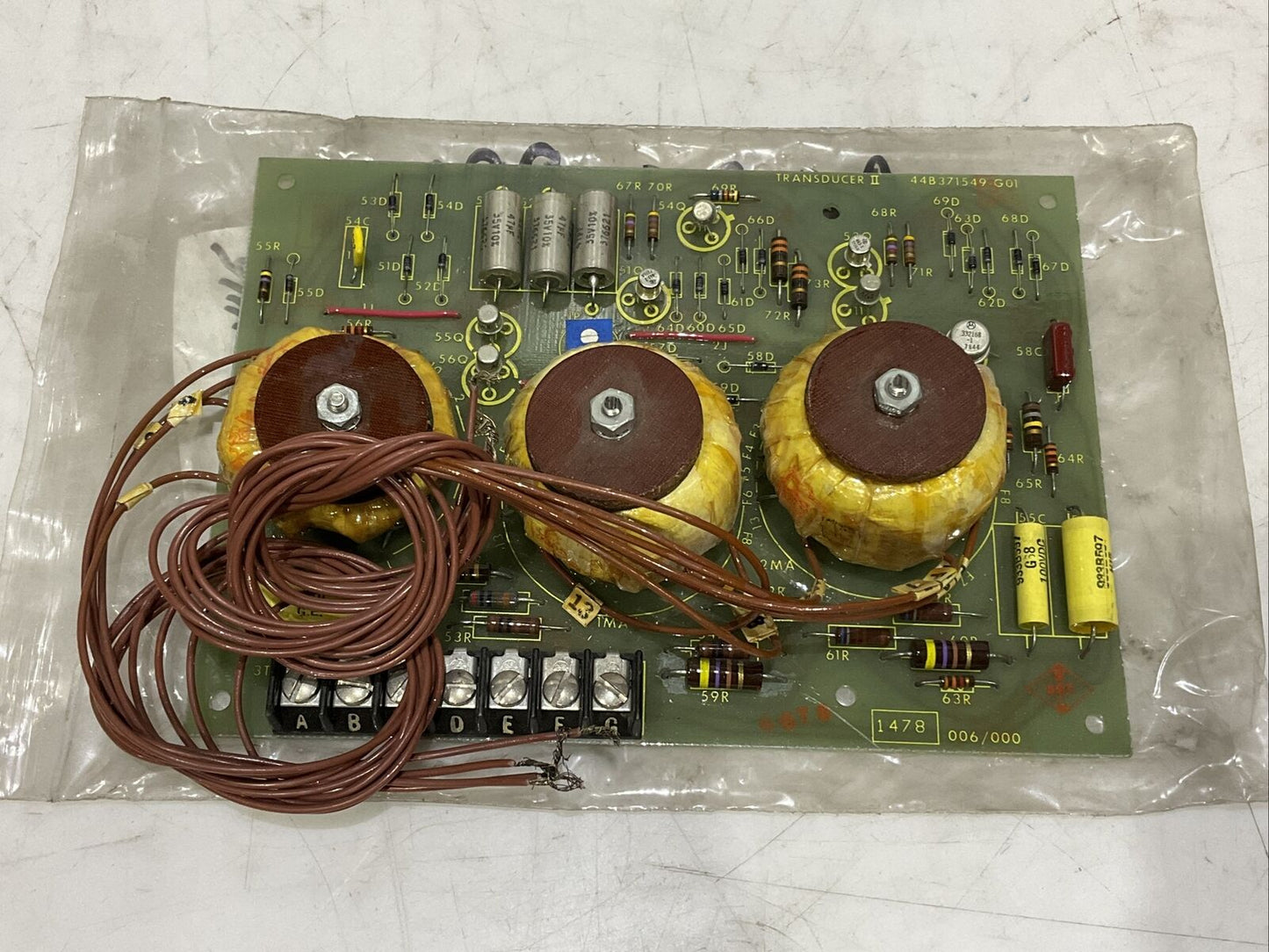 GENERAL ELECTRIC 44B371549G01 TRANSDUCER II 373