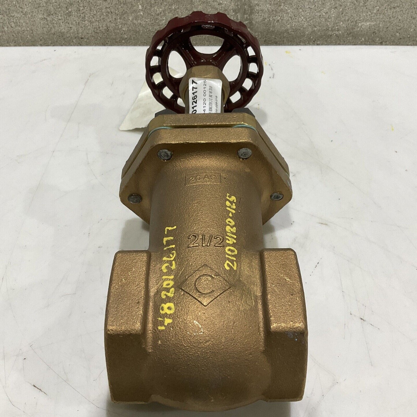 CRANE 424 CL200 RS SS RISING STEAM GATE VALVE BRONZE 2-1/2” 200 LB 373