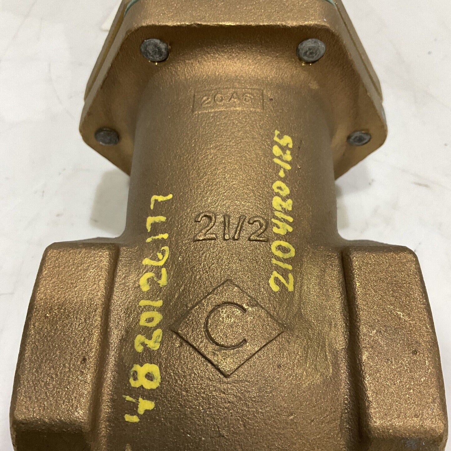 CRANE 424 CL200 RS SS RISING STEAM GATE VALVE BRONZE 2-1/2” 200 LB 373