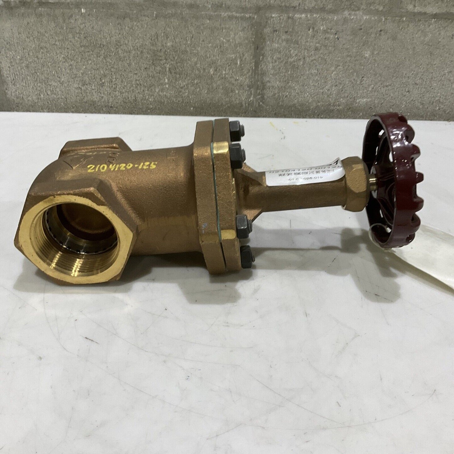 CRANE 424 CL200 RS SS RISING STEAM GATE VALVE BRONZE 2-1/2” 200 LB 373