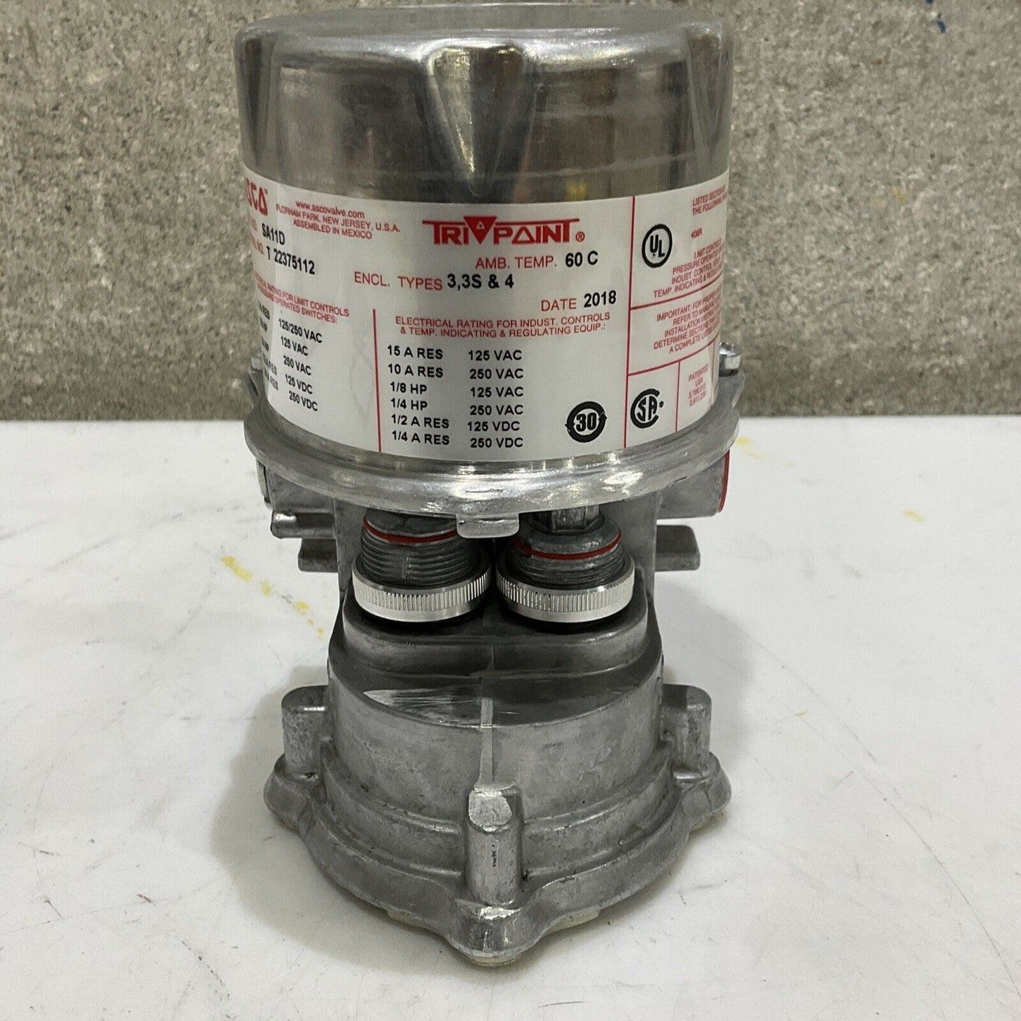 ASCO TRI-POINT T 22375112 SA11D PRESSURE AND TEMPERATURE SWITCH 373