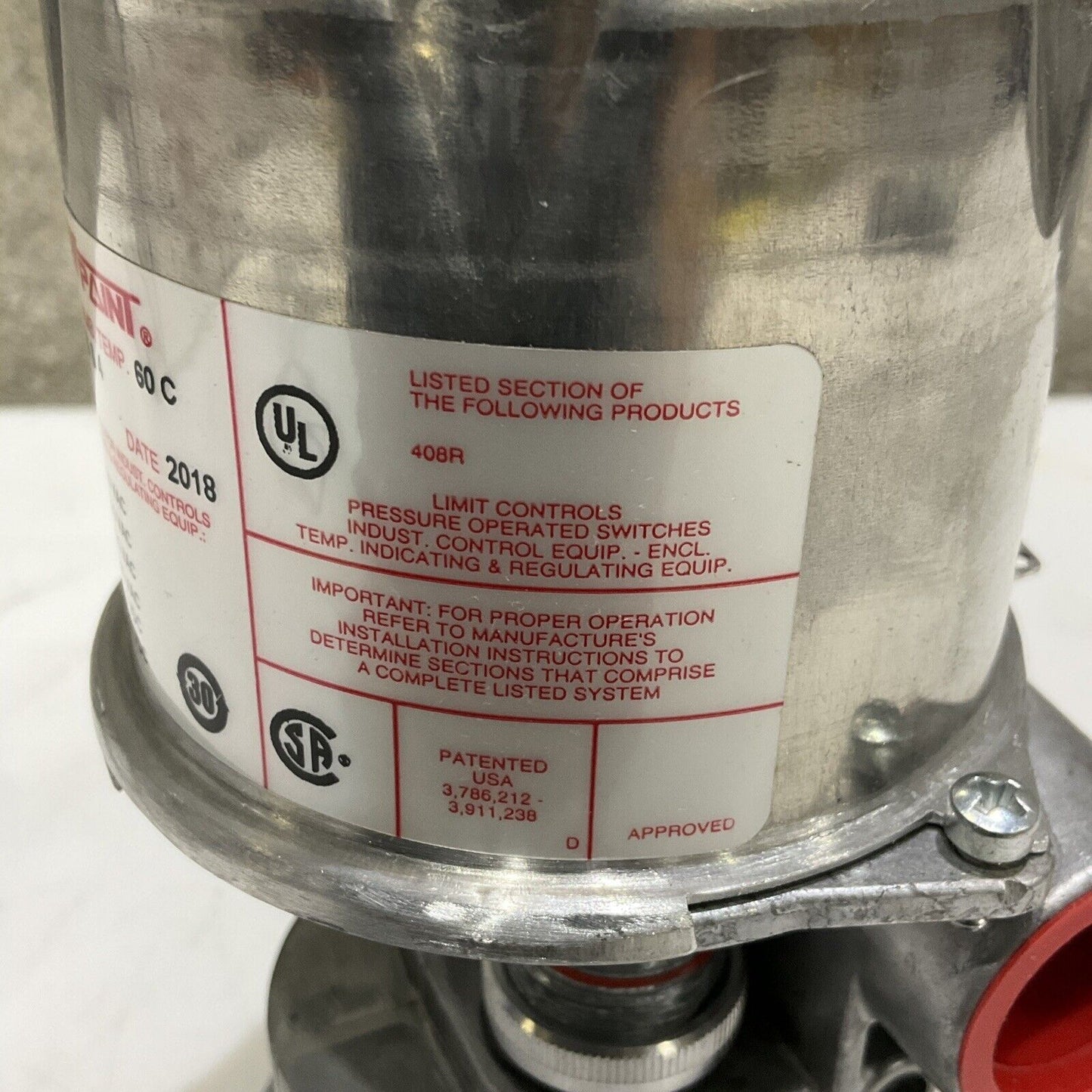 ASCO TRI-POINT T 22375112 SA11D PRESSURE AND TEMPERATURE SWITCH 373