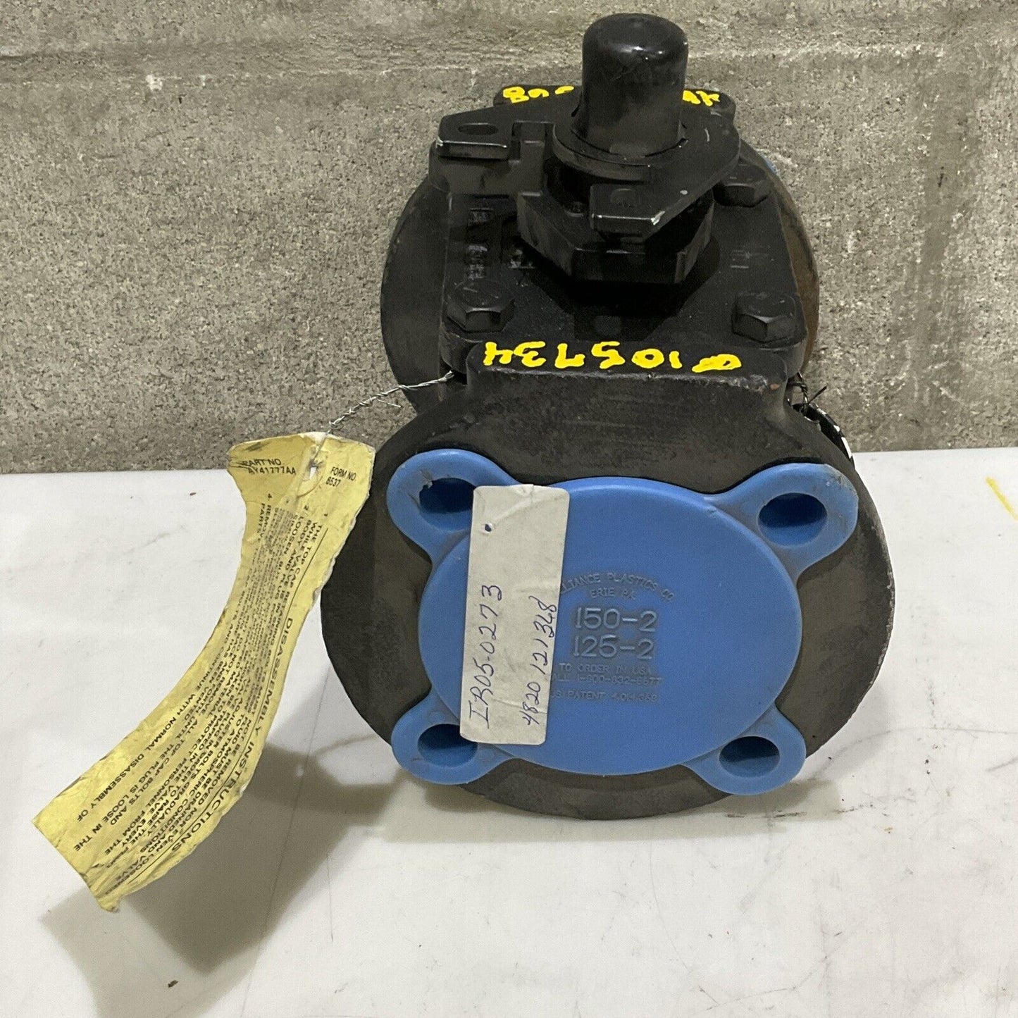 DURCO AY41777AA 6537 FIG. 0411 G411 DI/DI FLANGED PLUG VALVE 2” 150 LB 373