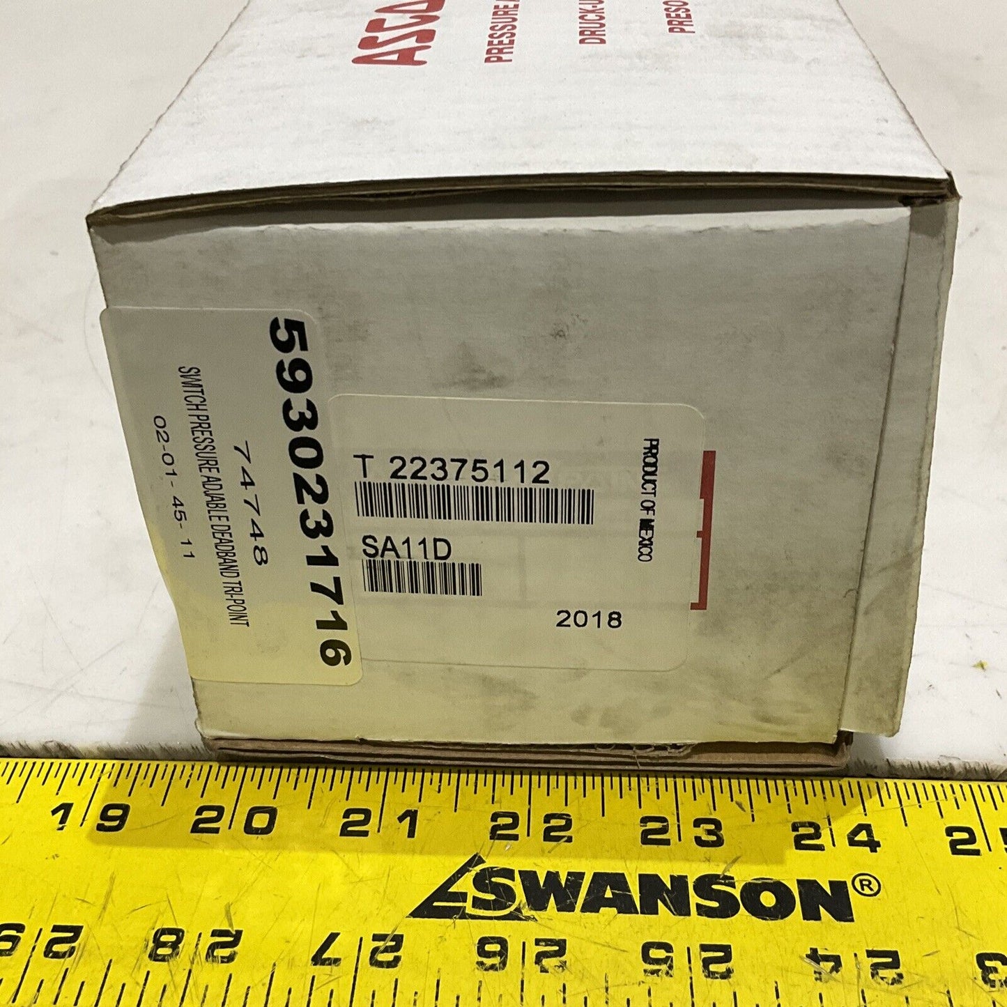 ASCO TRI-POINT T 22375112 SA11D PRESSURE AND TEMPERATURE SWITCH 373