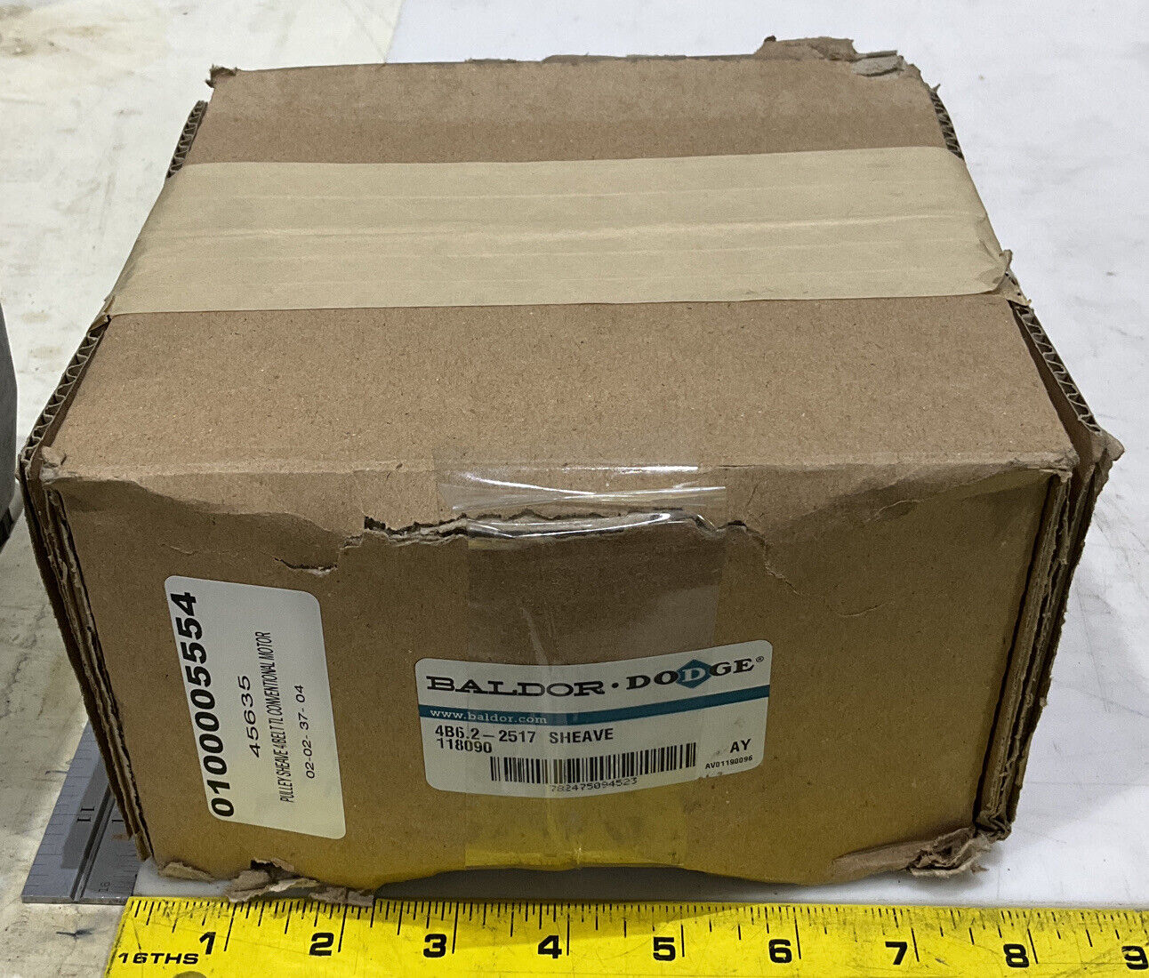 BALDOR DODGE 4B6.2-2517 SHEAVE PULLEY BELT 373