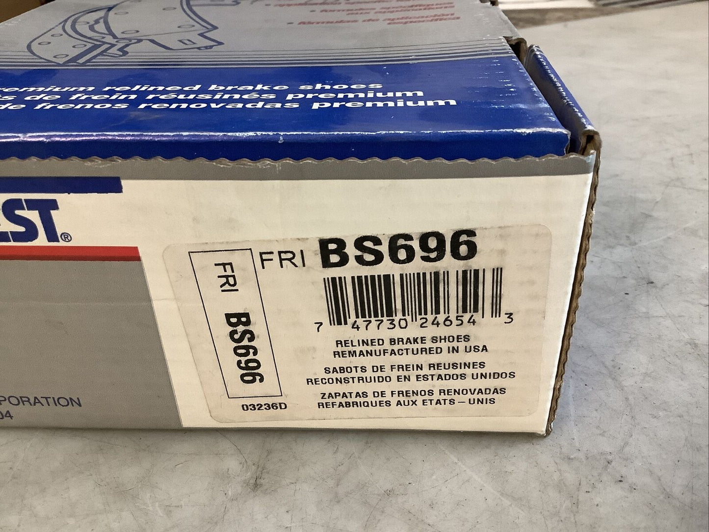 CARQUEST BS696 BRAKE SHOES 476