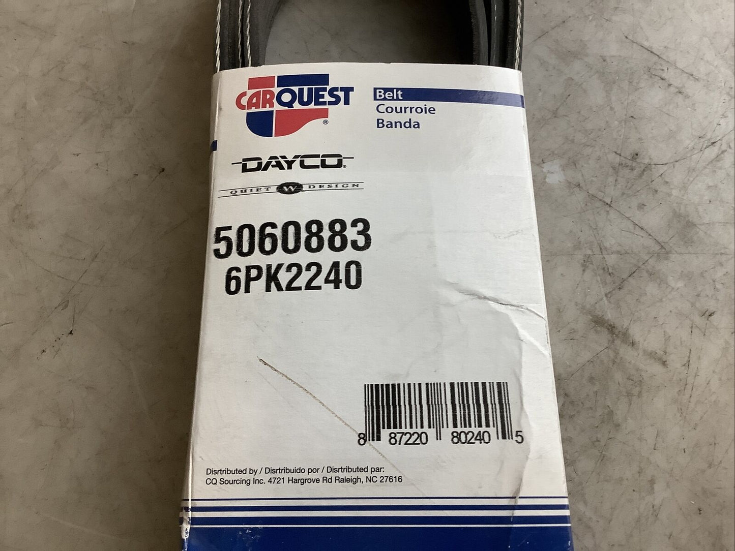 CARQUEST DAYCO 5060883 SERPENTINE BELT 476