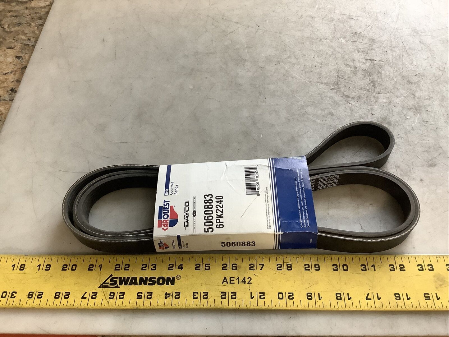 CARQUEST DAYCO 5060883 SERPENTINE BELT 476