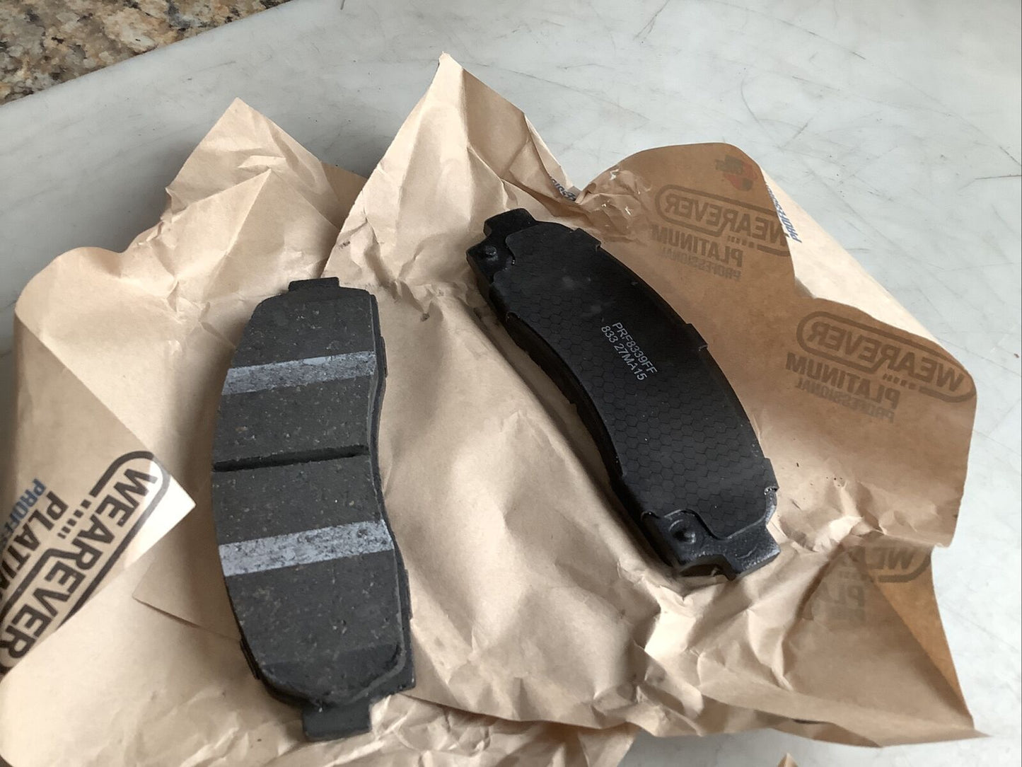 CARQUEST PXD833H PLATINUM CERAMIC BRAKE PAD SET 476