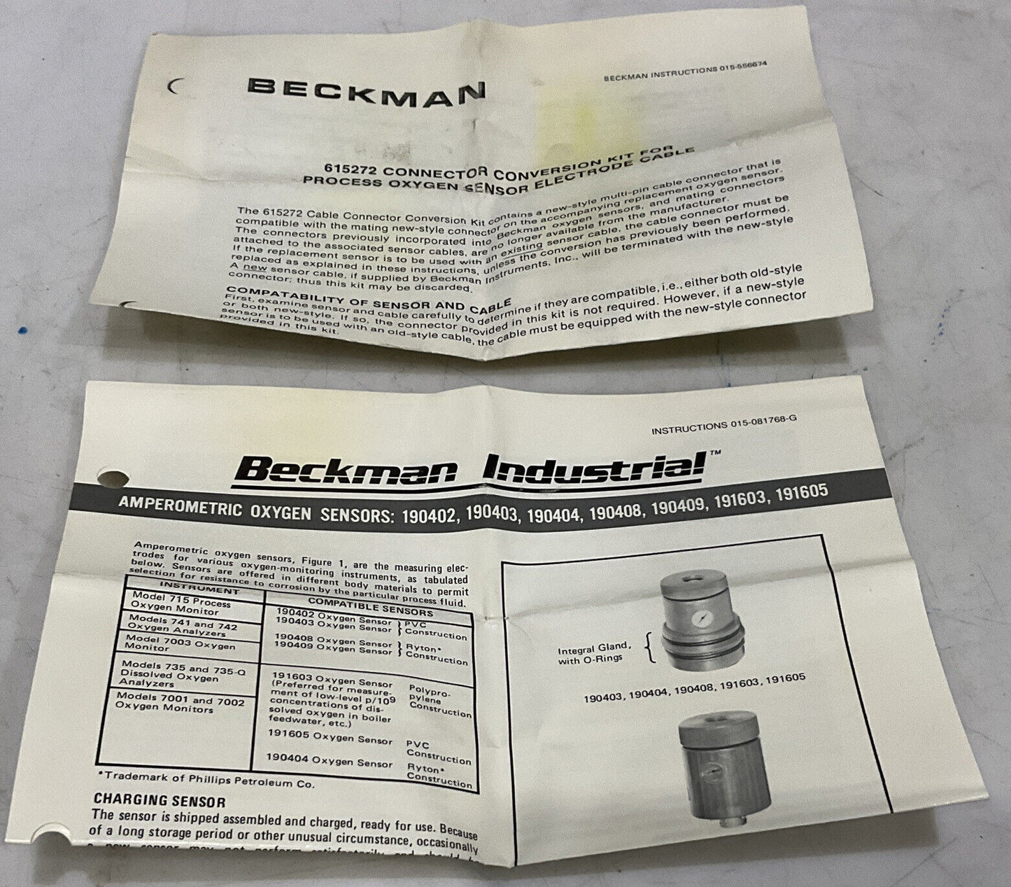 BECKMAN 191605 AMPEROMETRIC OXYGEN SENSOR 373