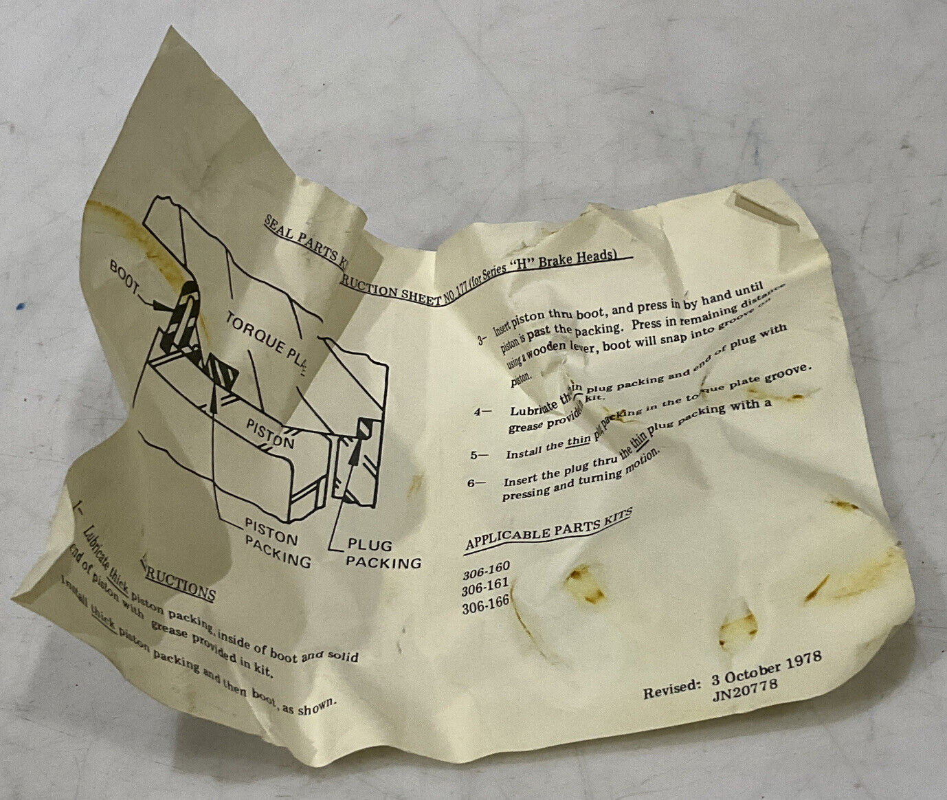 CAT OEM 4V6525 REPAIR KIT 373