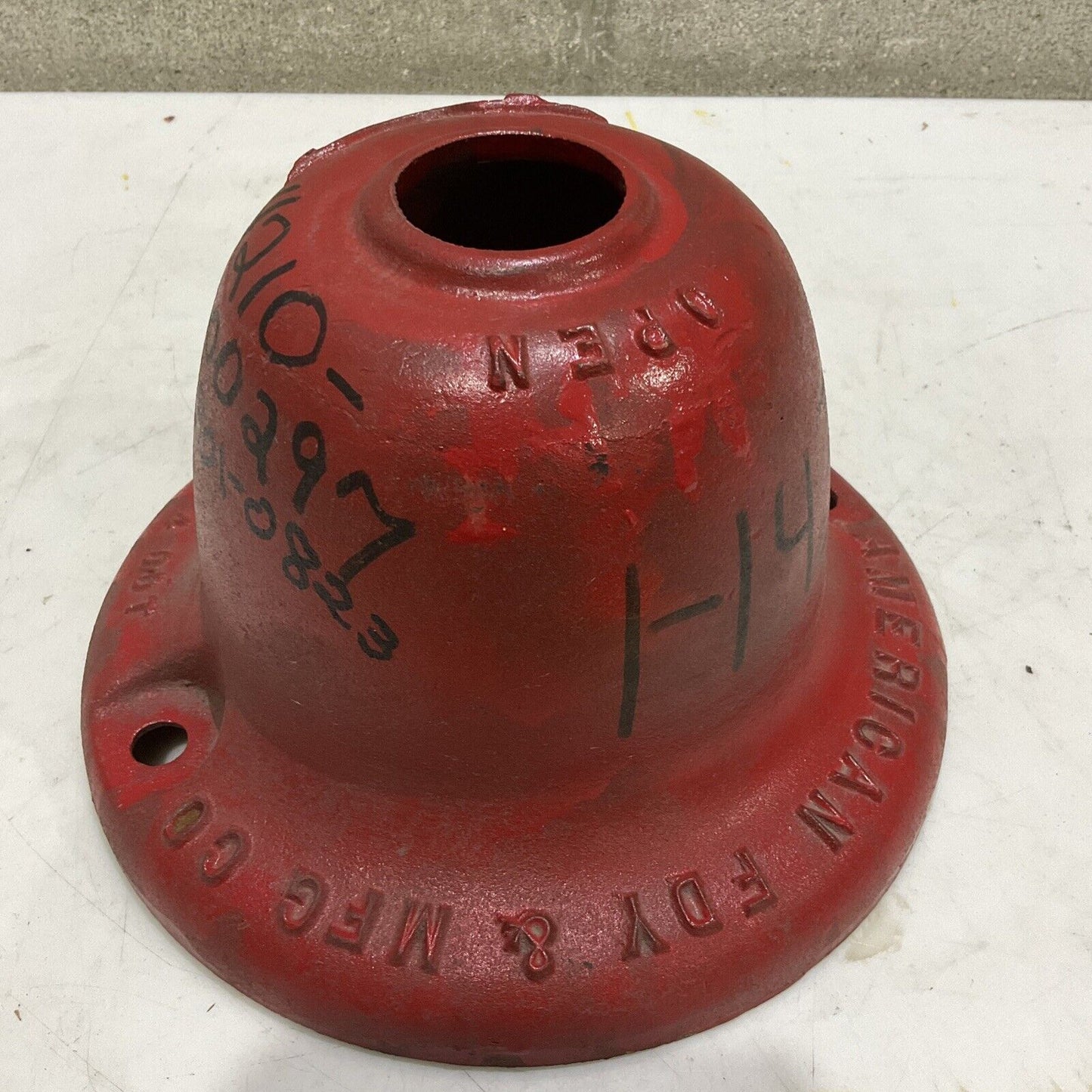 AMERICAN FDY & MFG CO NO 4 0DT HYDRANT ROTARY HEAD VINTAGE CAST IRON 373